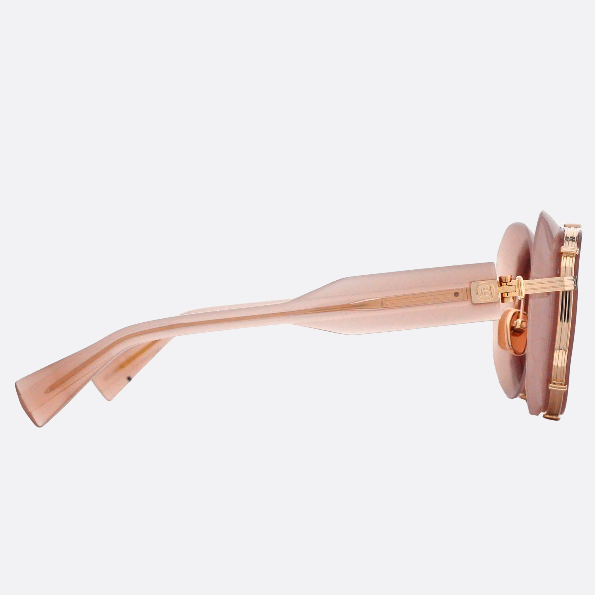Balmain 53mm Brigitte Nde Gld Pink Oversize Women Sunglasses - Detail View