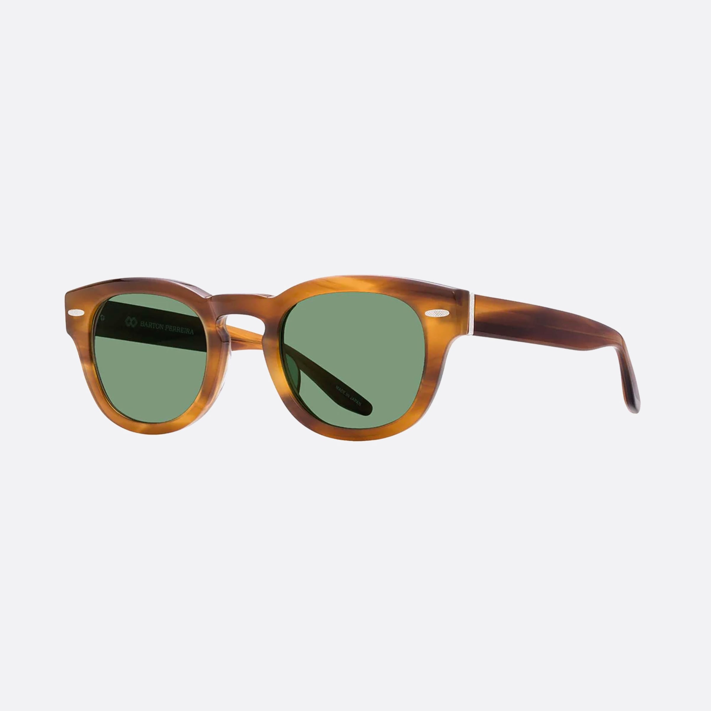 Barton 48mm Perreira Demarco Bp40010i Umt Sil Btg Tortoise Oval Men Sunglasses - Main View