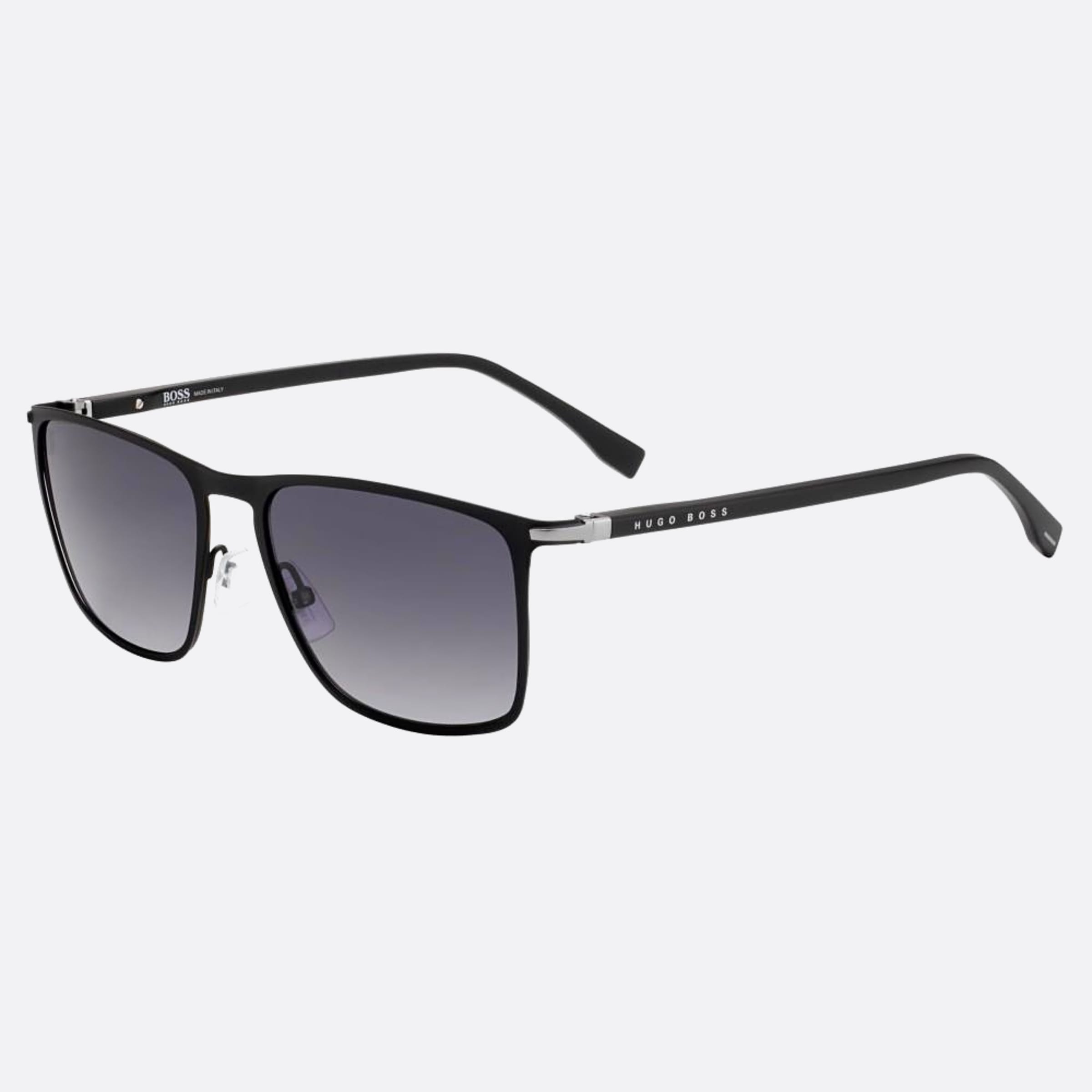 Boss 56mm Boss Black Geometric Men Sunglasses - Side View