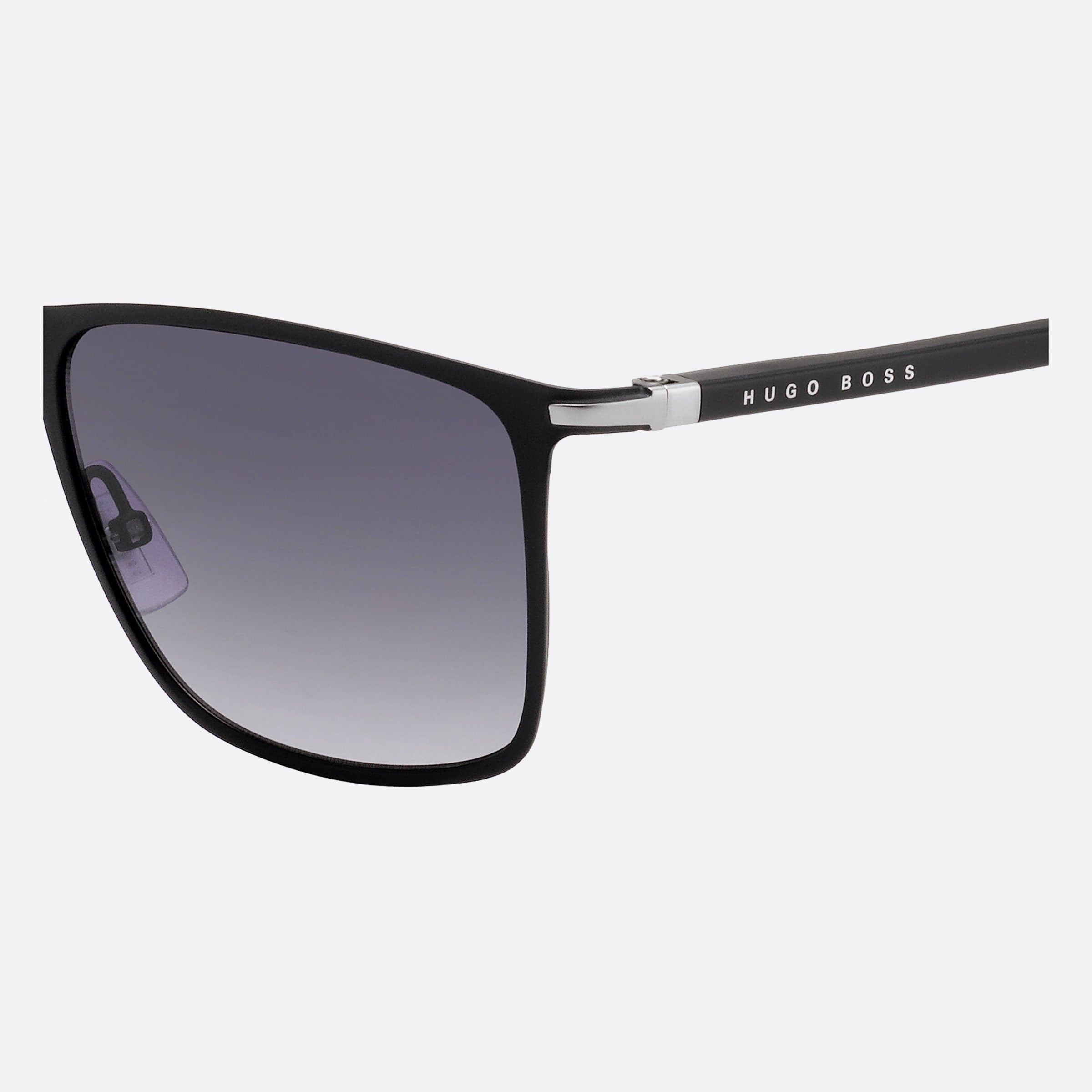 Boss 56mm Boss Black Geometric Men Sunglasses - Detail View