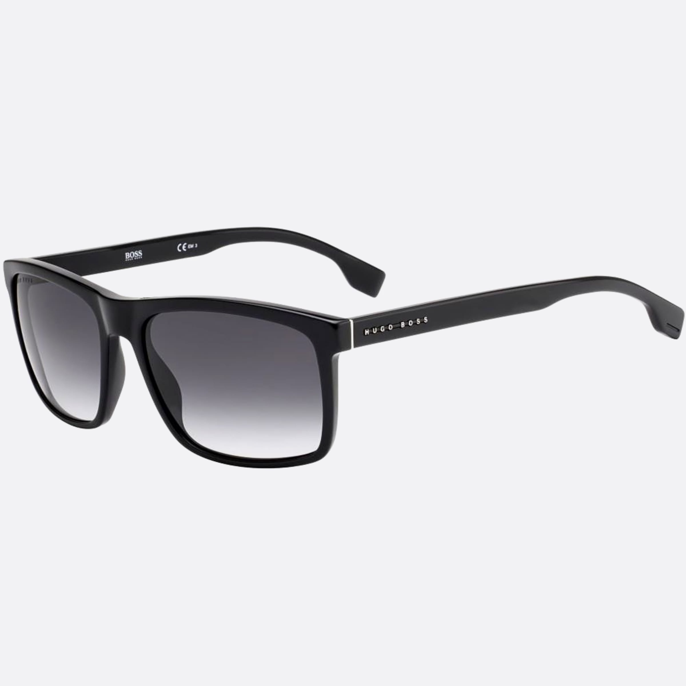 Boss 58mm Boss Black Geometric Men Sunglasses - Side View