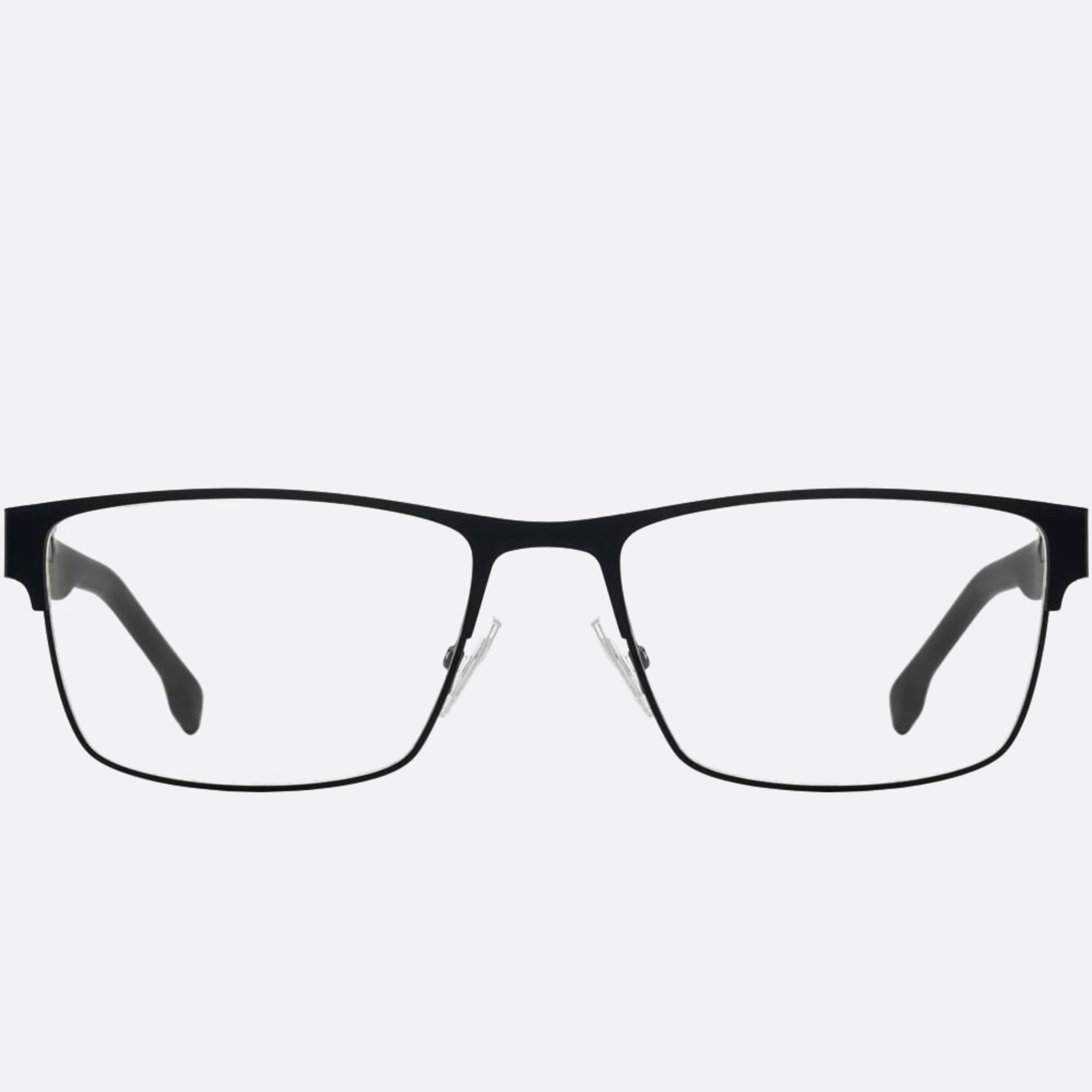 Boss 57mm Boss Riw Grey Geometric Men Eyeglasses - Main View