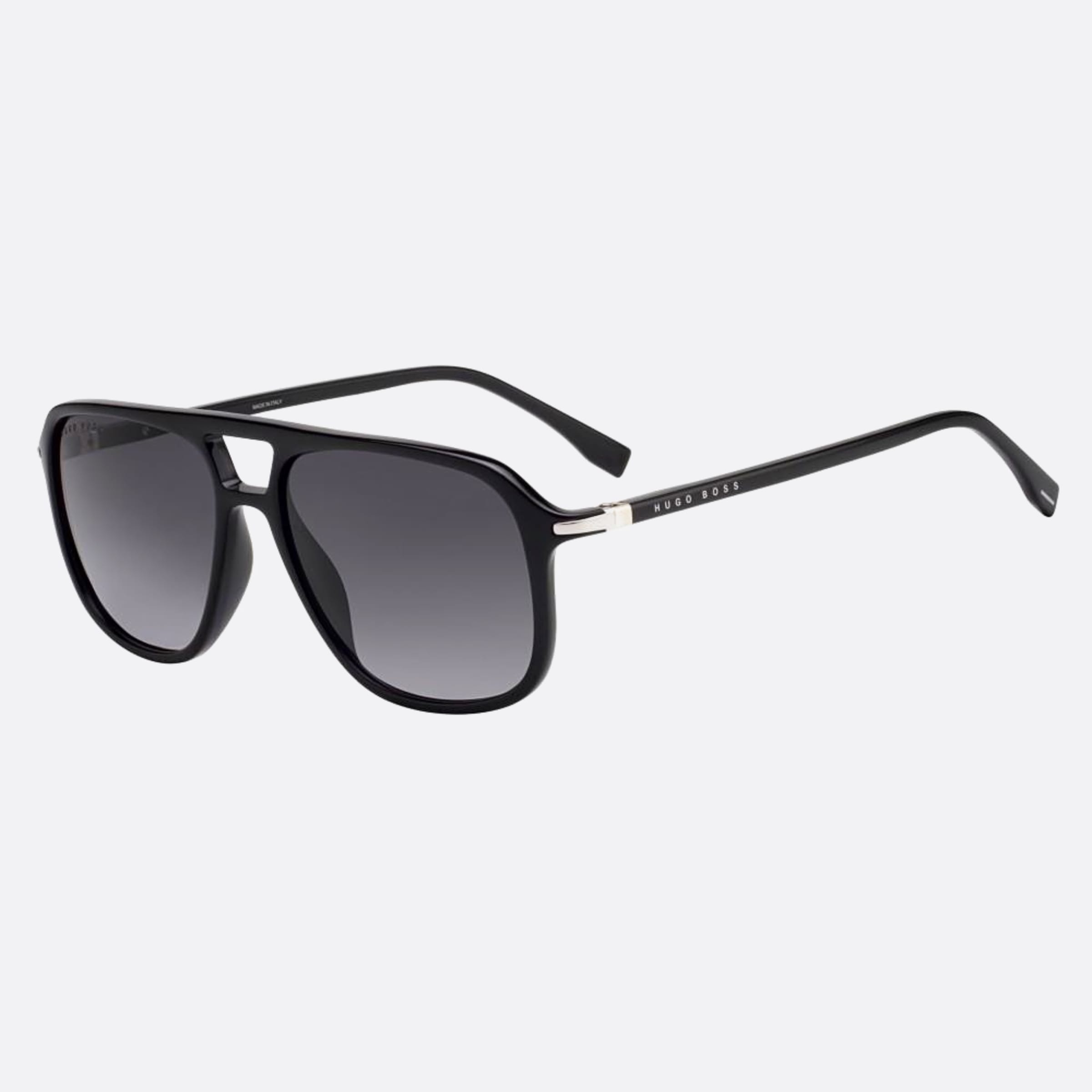 Boss 56mm Boss Black Pilot Men Sunglasses - Side View