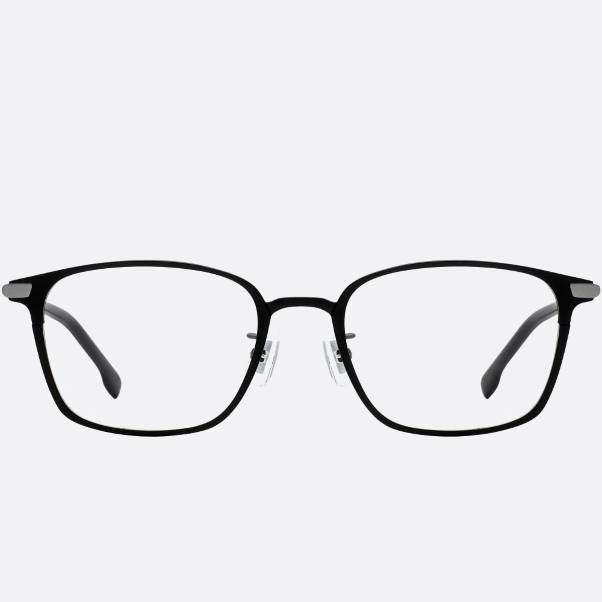 Boss 53mm Boss Black Geometric Men Eyeglasses - Main View