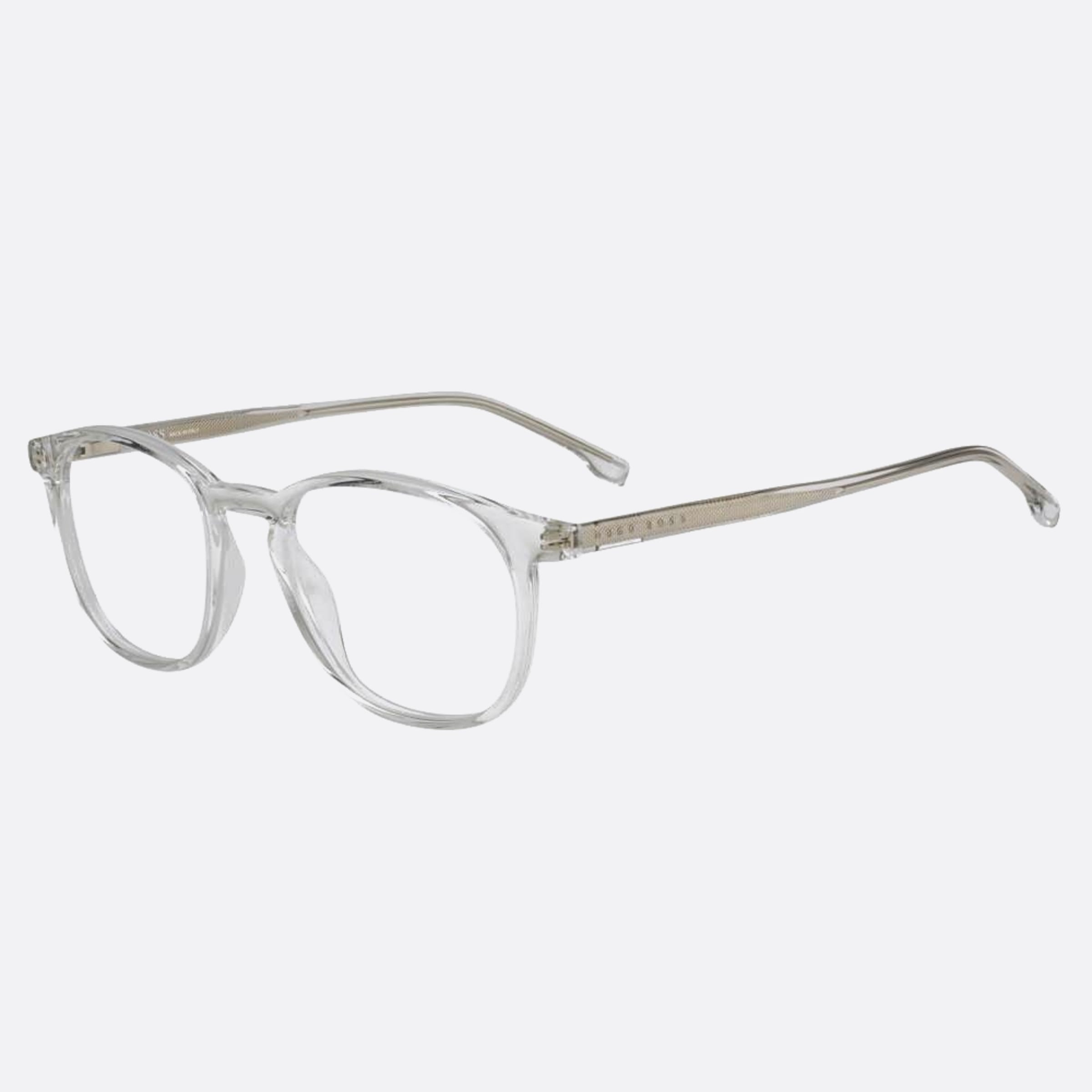 Boss 51mm Boss Transparent Geometric Men Eyeglasses - Side View