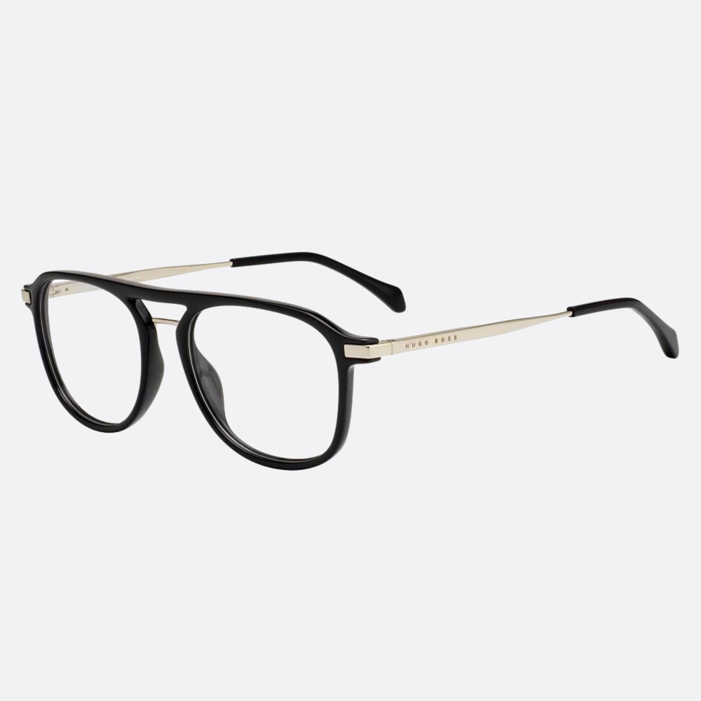 Boss 52mm Boss Black Pilot Men Eyeglasses - Side View