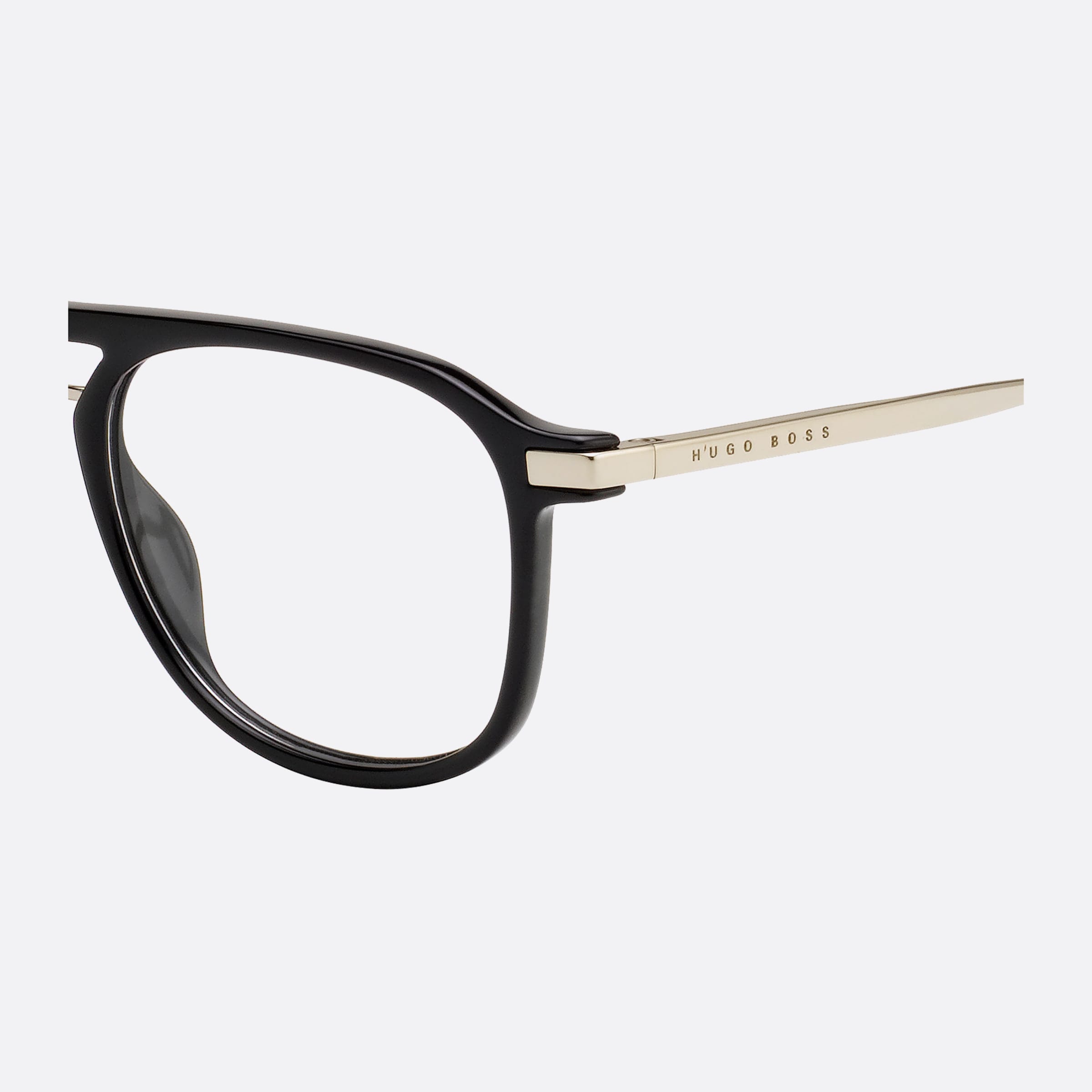 Boss 52mm Boss Black Pilot Men Eyeglasses - Detail View