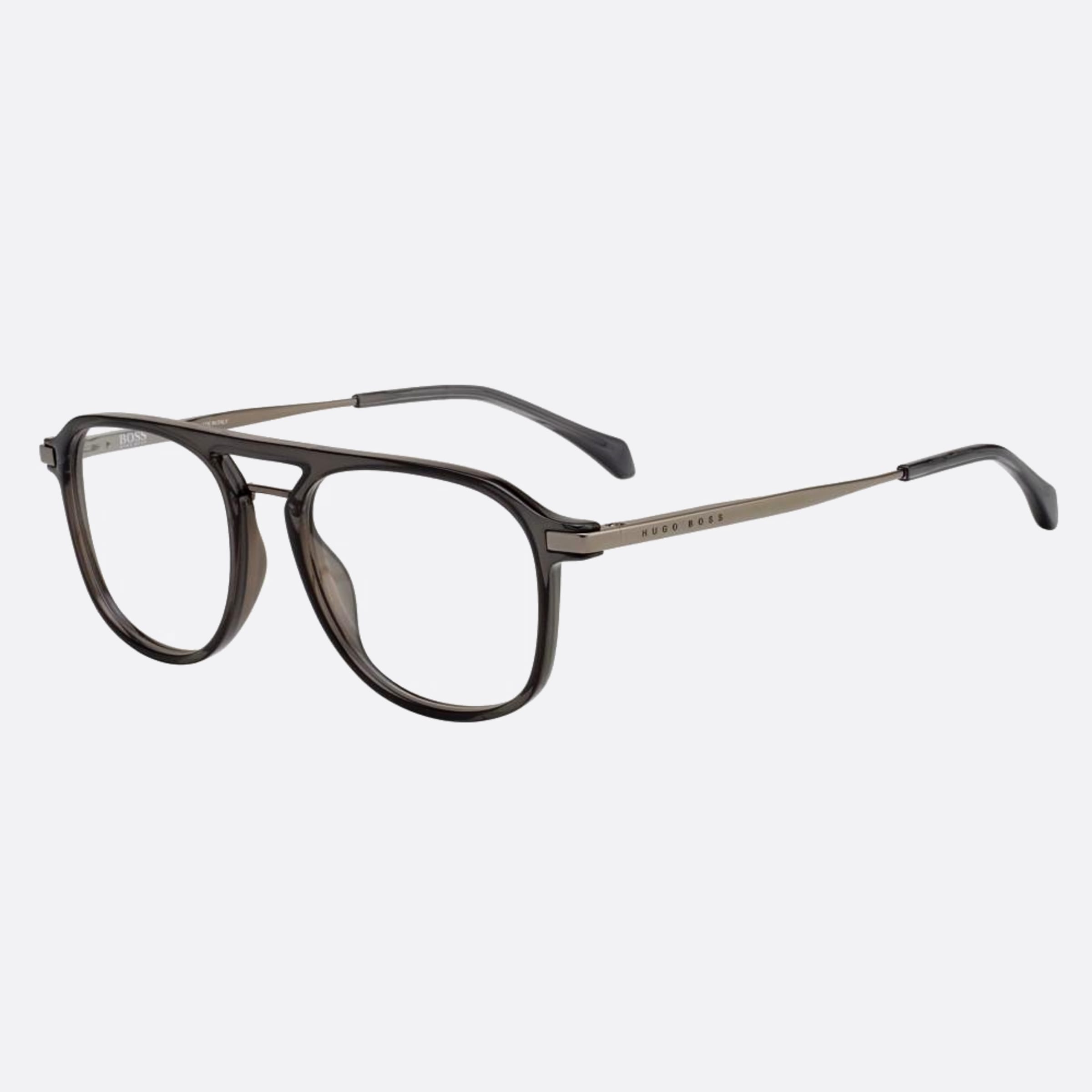 Boss 52mm Boss Kb7 Grey Pilot Men Eyeglasses - Side View