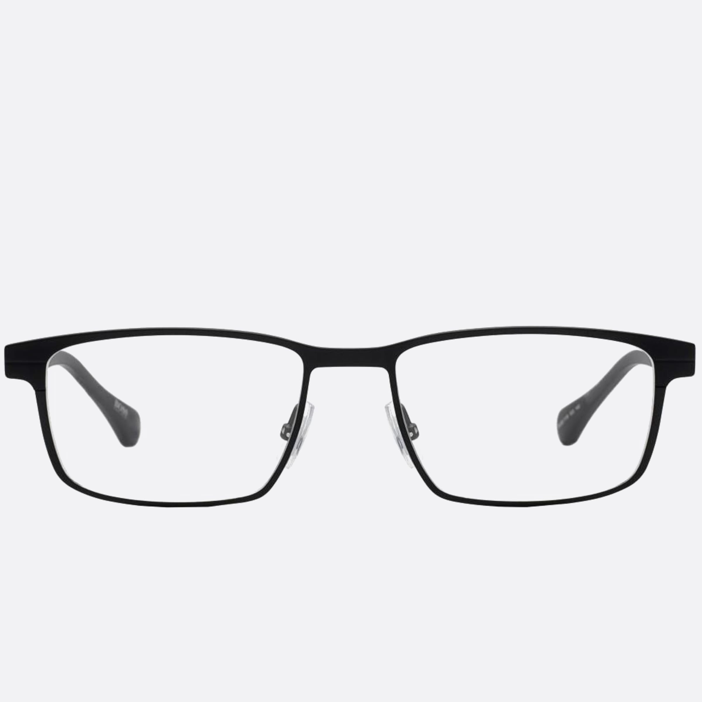 Boss 56mm Boss Black Geometric Men Eyeglasses - Main View