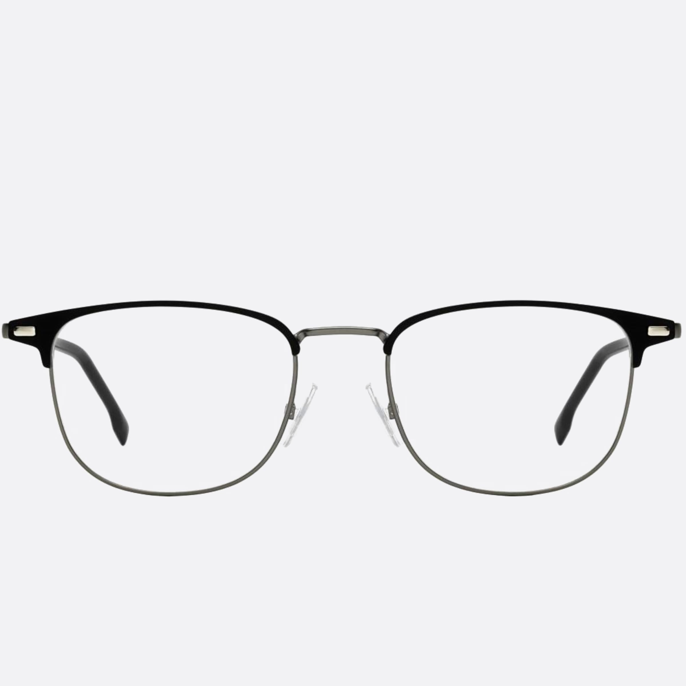 Boss 52mm Boss Black Geometric Men Eyeglasses - Main View