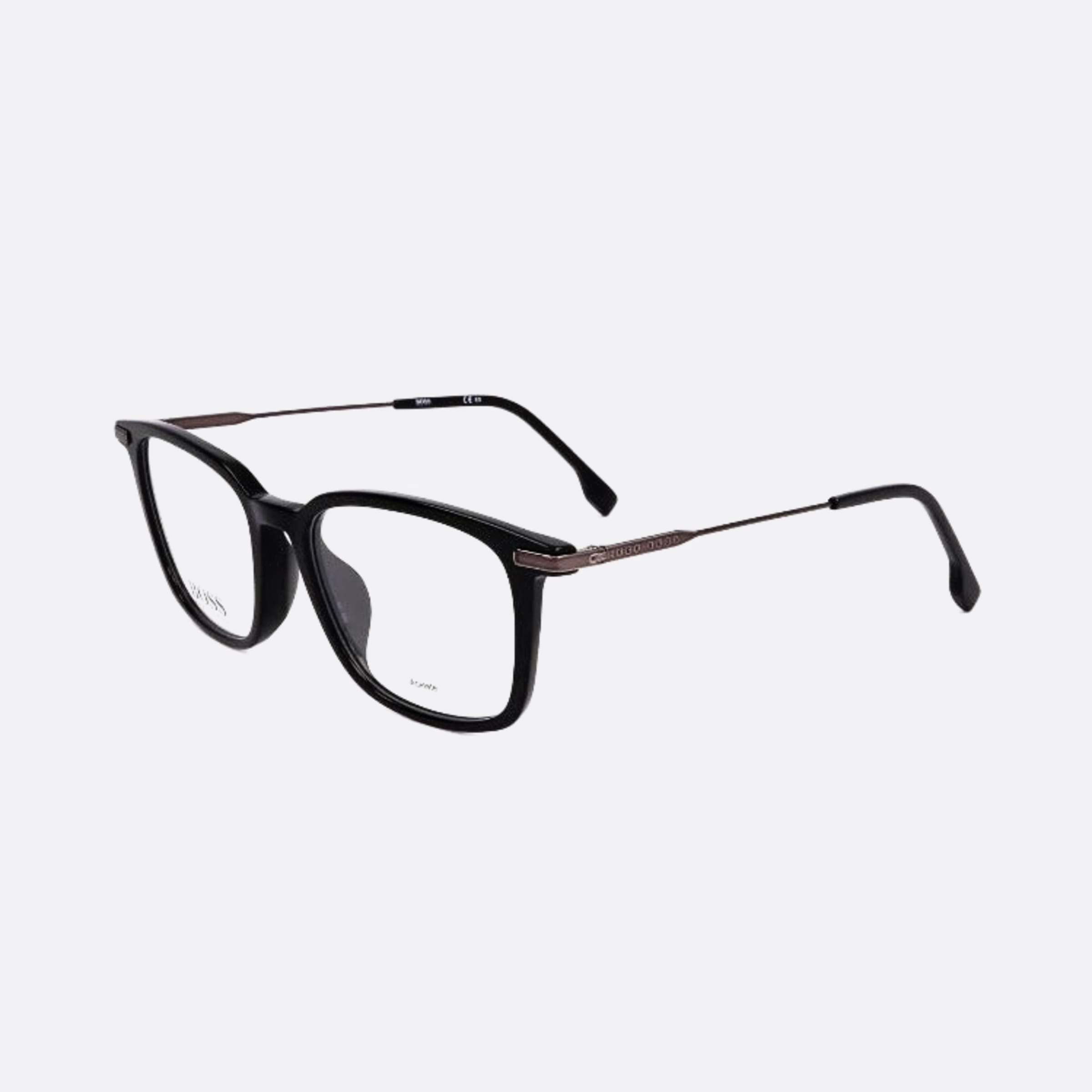 Boss 53mm Boss Black Squared Men Eyeglasses - Side View