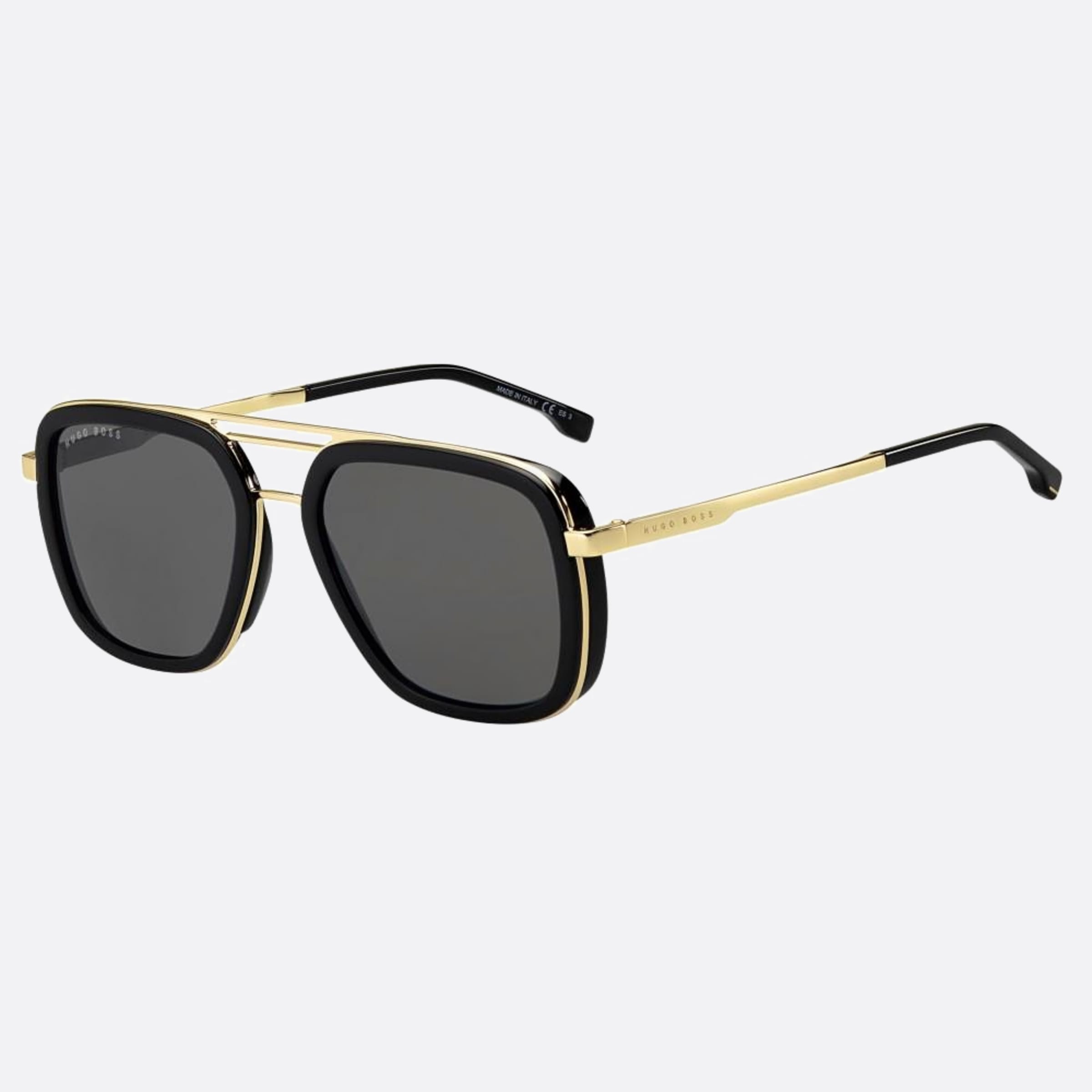 Boss 55mm Boss Black Pilot Men Sunglasses - Side View