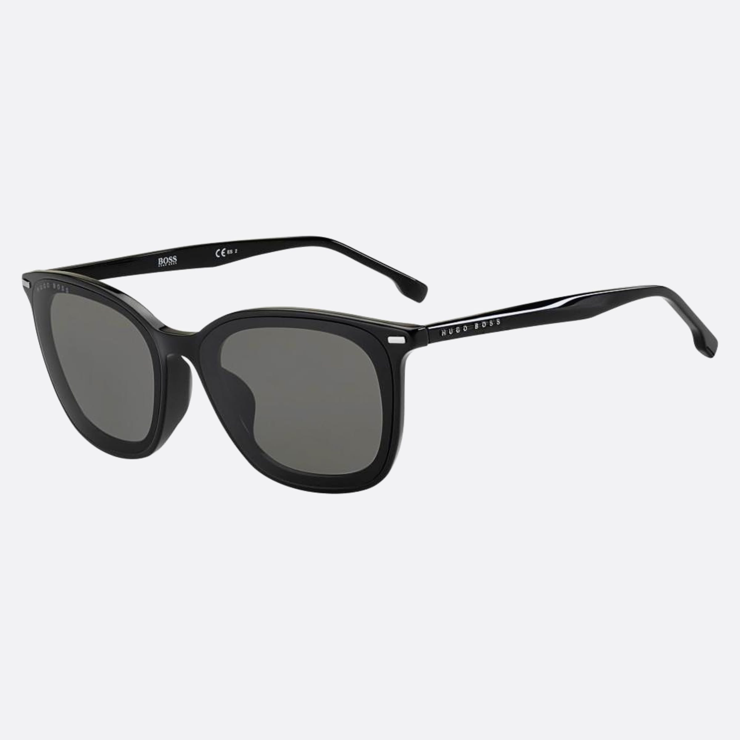 Boss 60mm Boss Black Squared Men Sunglasses - Side View