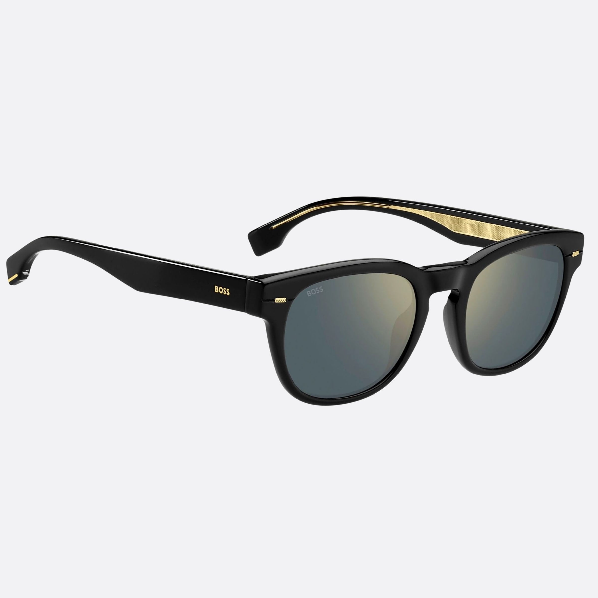 Boss 51mm Boss Black Squared Men Sunglasses - Detail View