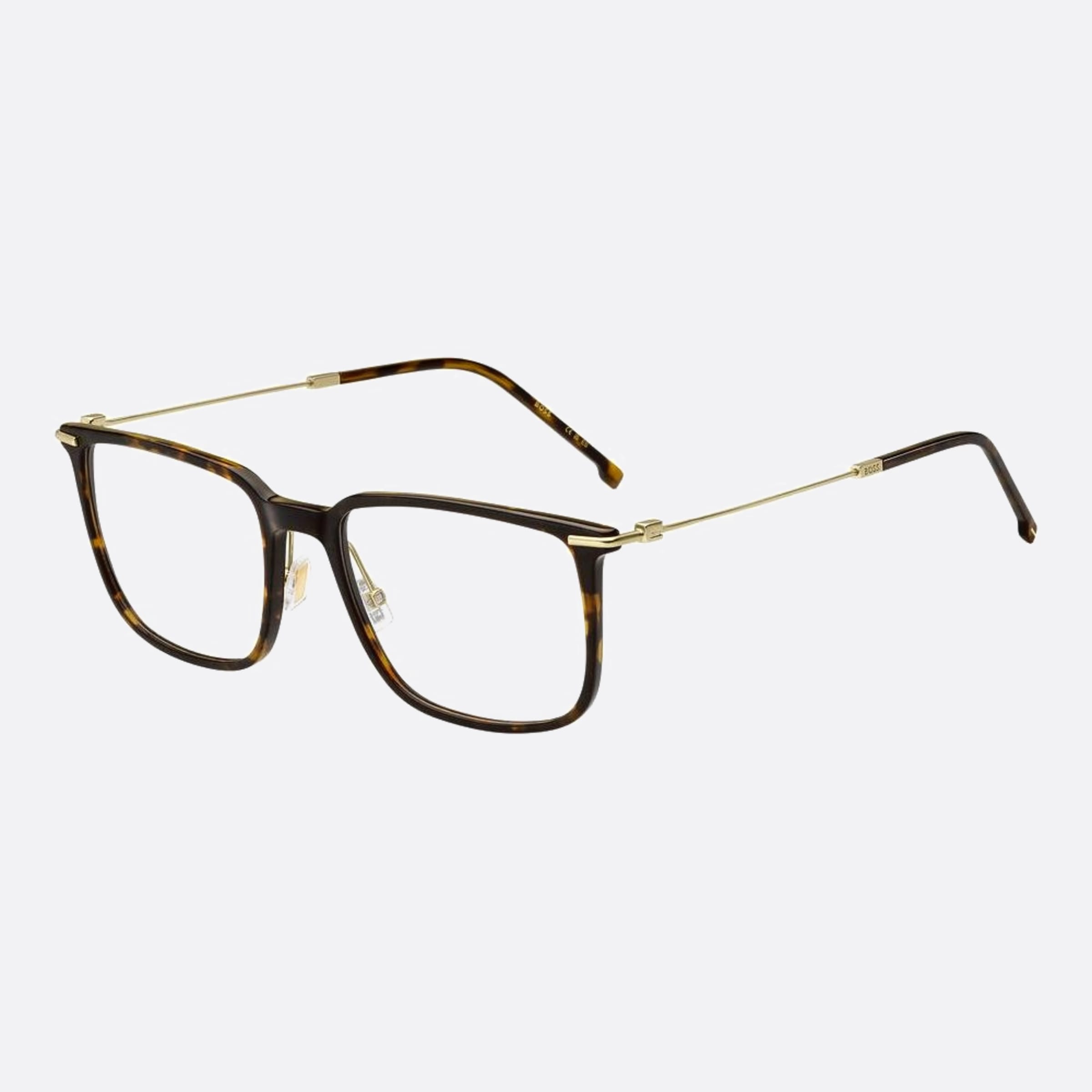 Boss 56mm Boss 2ik Havana Squared Men Eyeglasses - Side View