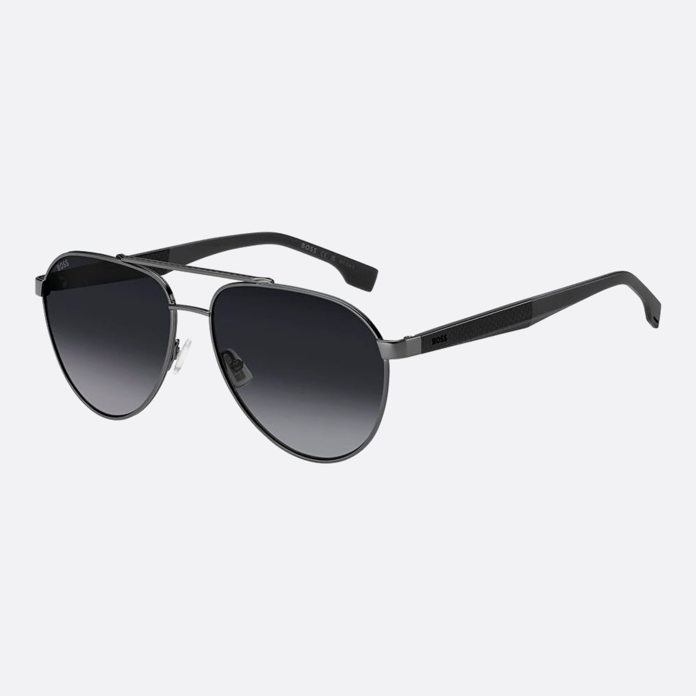 Boss 60mm Boss Pta Ruthenium Pilot Men Sunglasses - Side View
