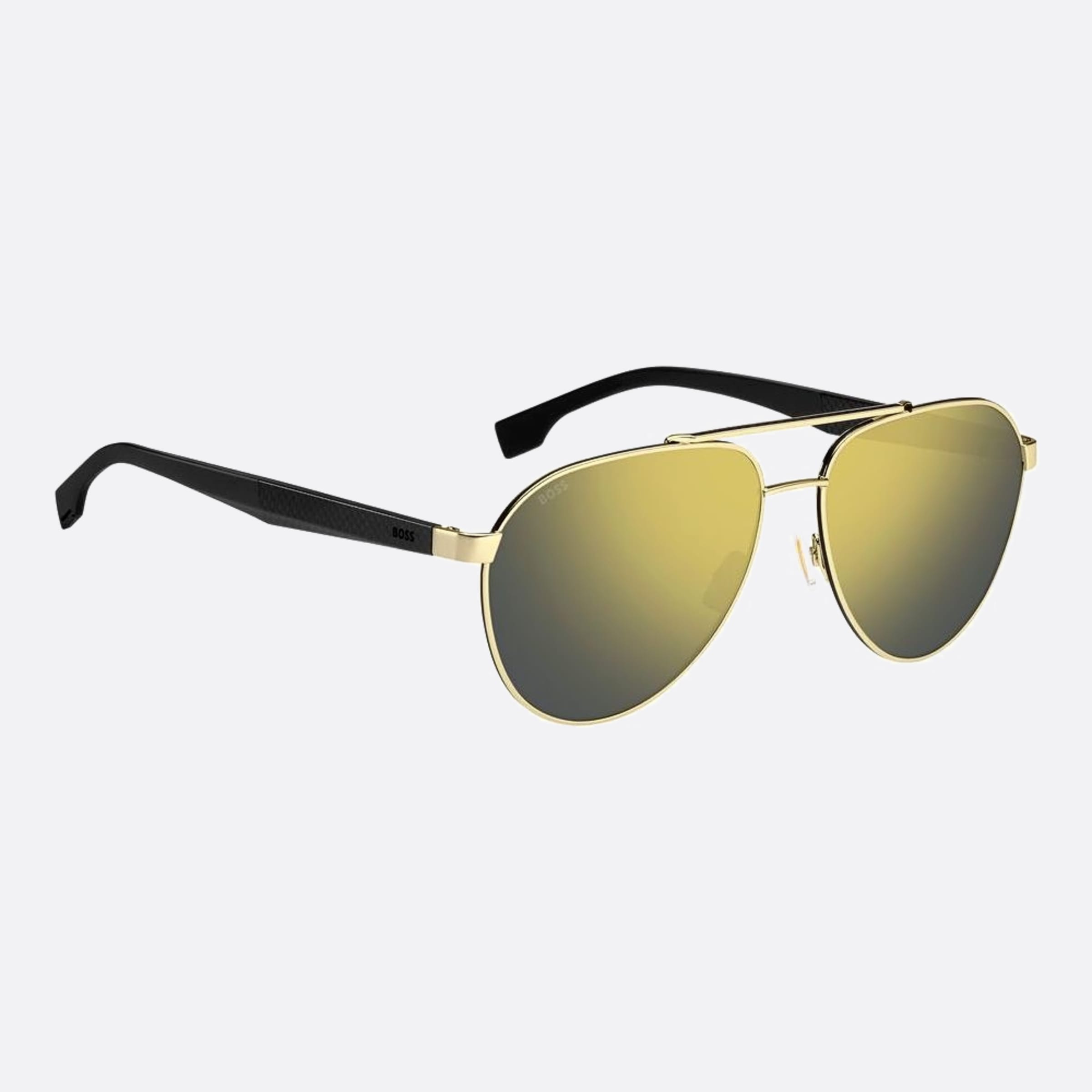 Boss 60mm Boss Rhl Gold Pilot Men Sunglasses - Detail View