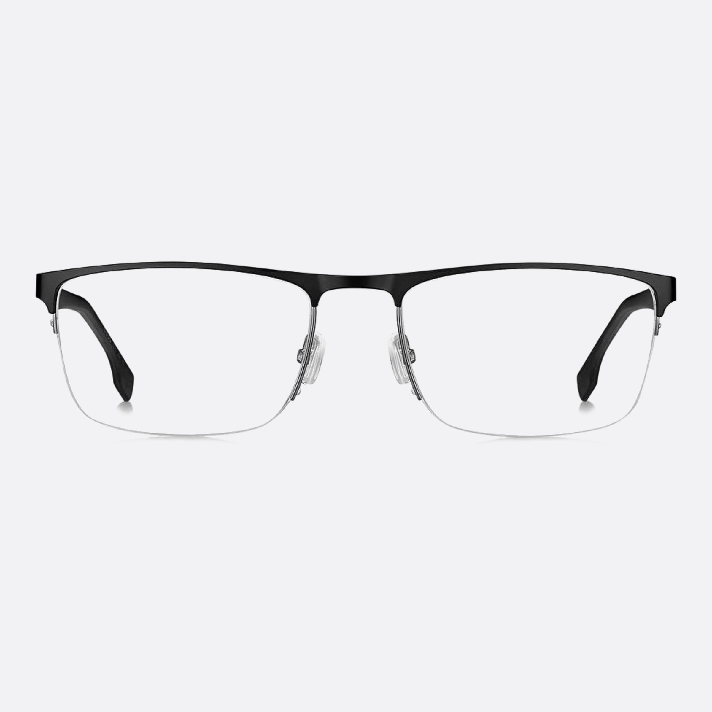 Boss 58mm Boss 0an Black Geometric Men Eyeglasses - Main View