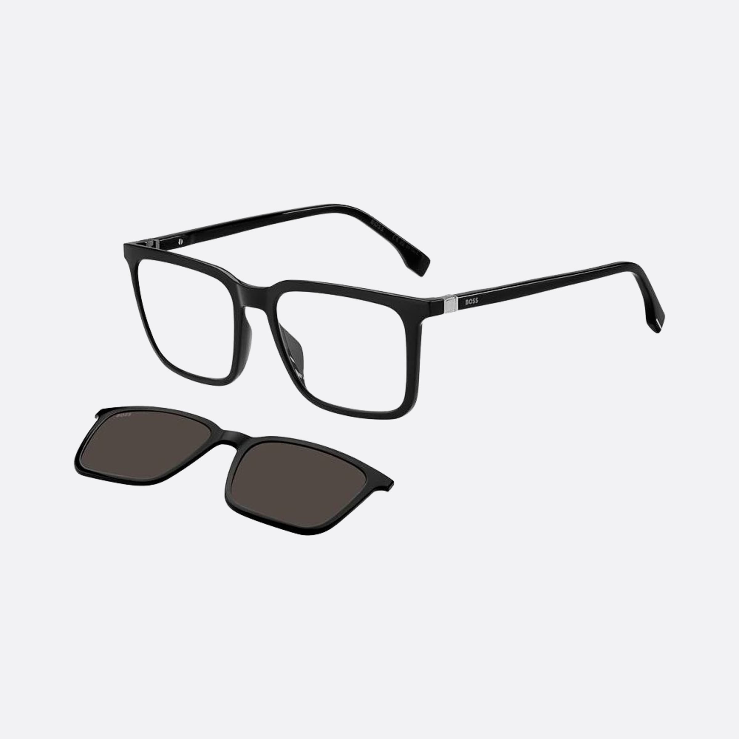 Boss 55mm Boss Black Squared Men Sunglasses - Side View