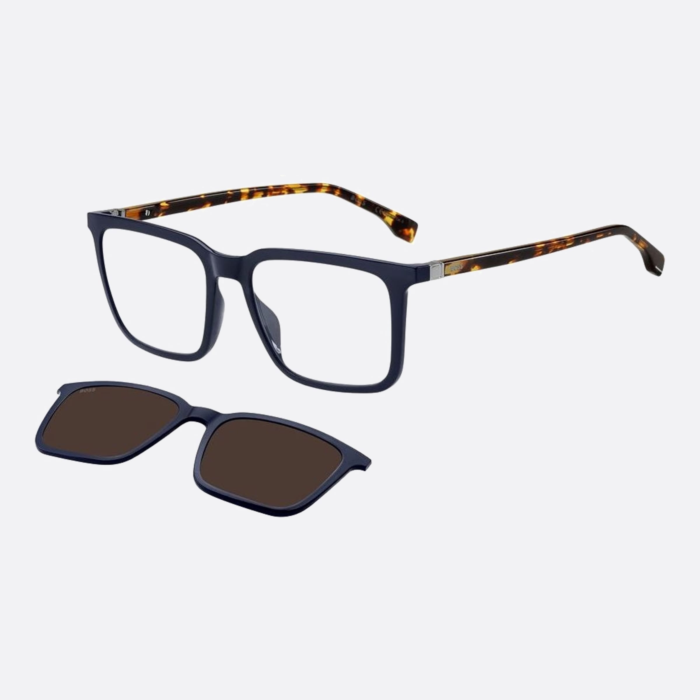 Boss 55mm Boss Jbw Blue Squared Men Sunglasses - Side View