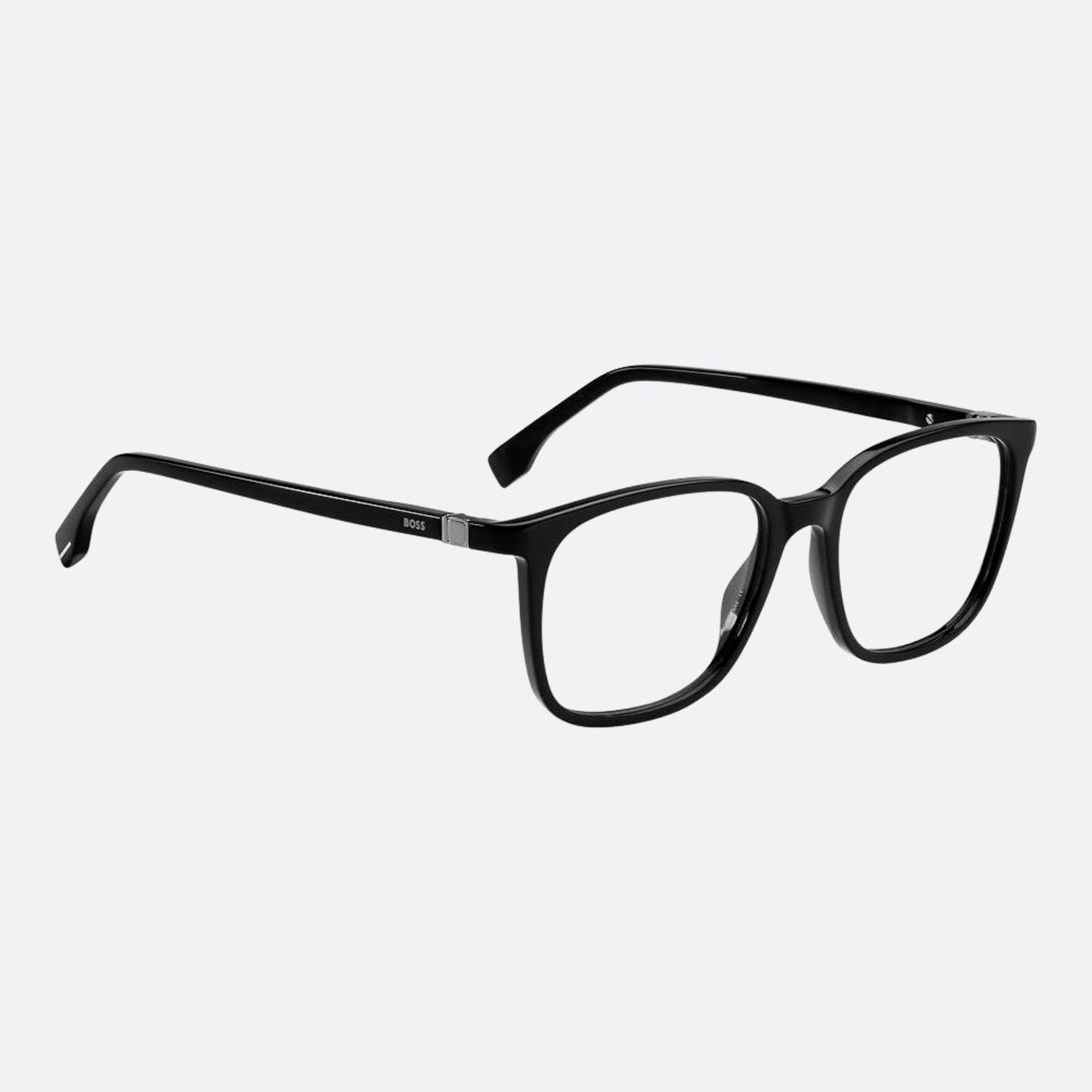 Boss 53mm Boss Black Squared Men Eyeglasses - Detail View