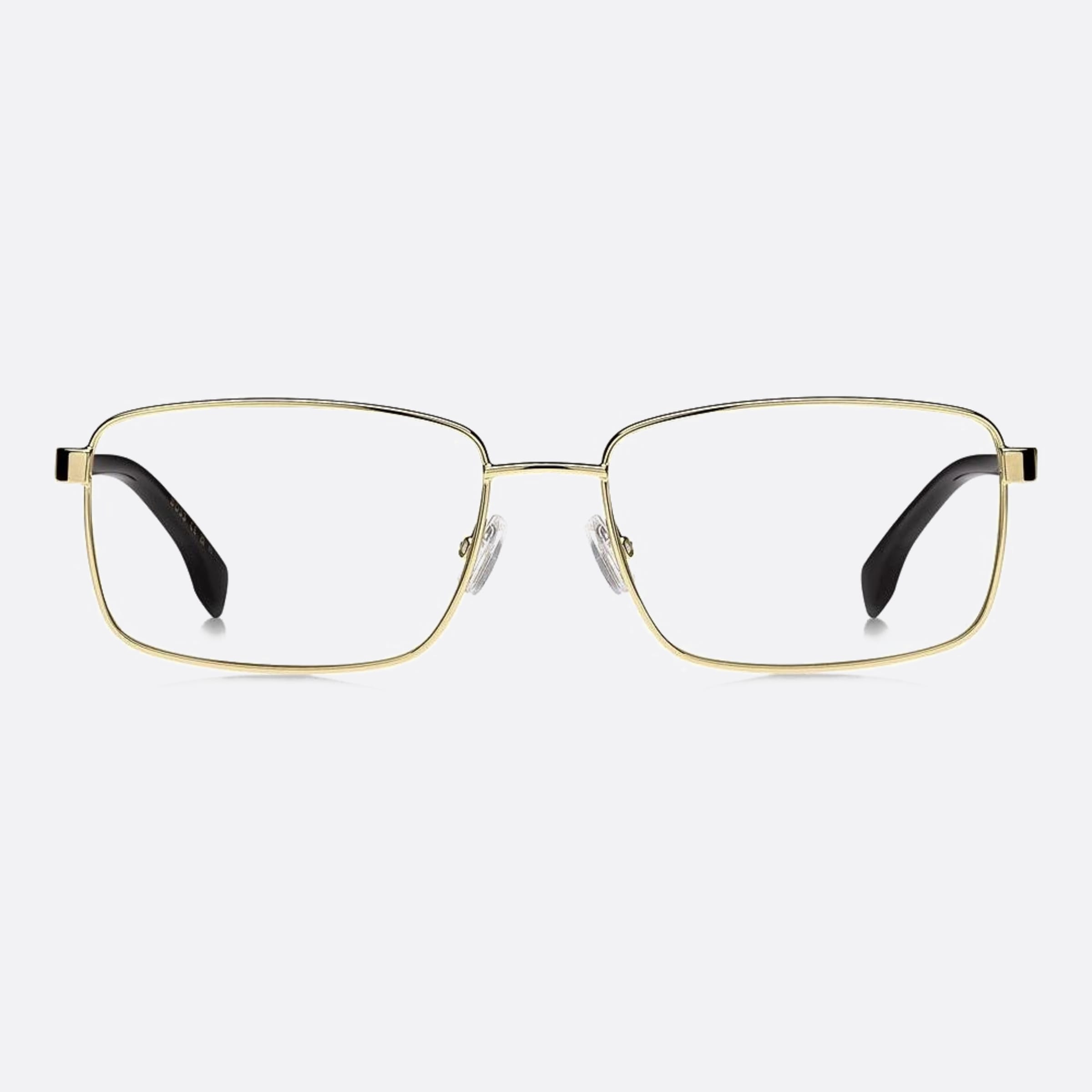 Boss 57mm Boss Rhl Gold Geometric Men Eyeglasses - Main View