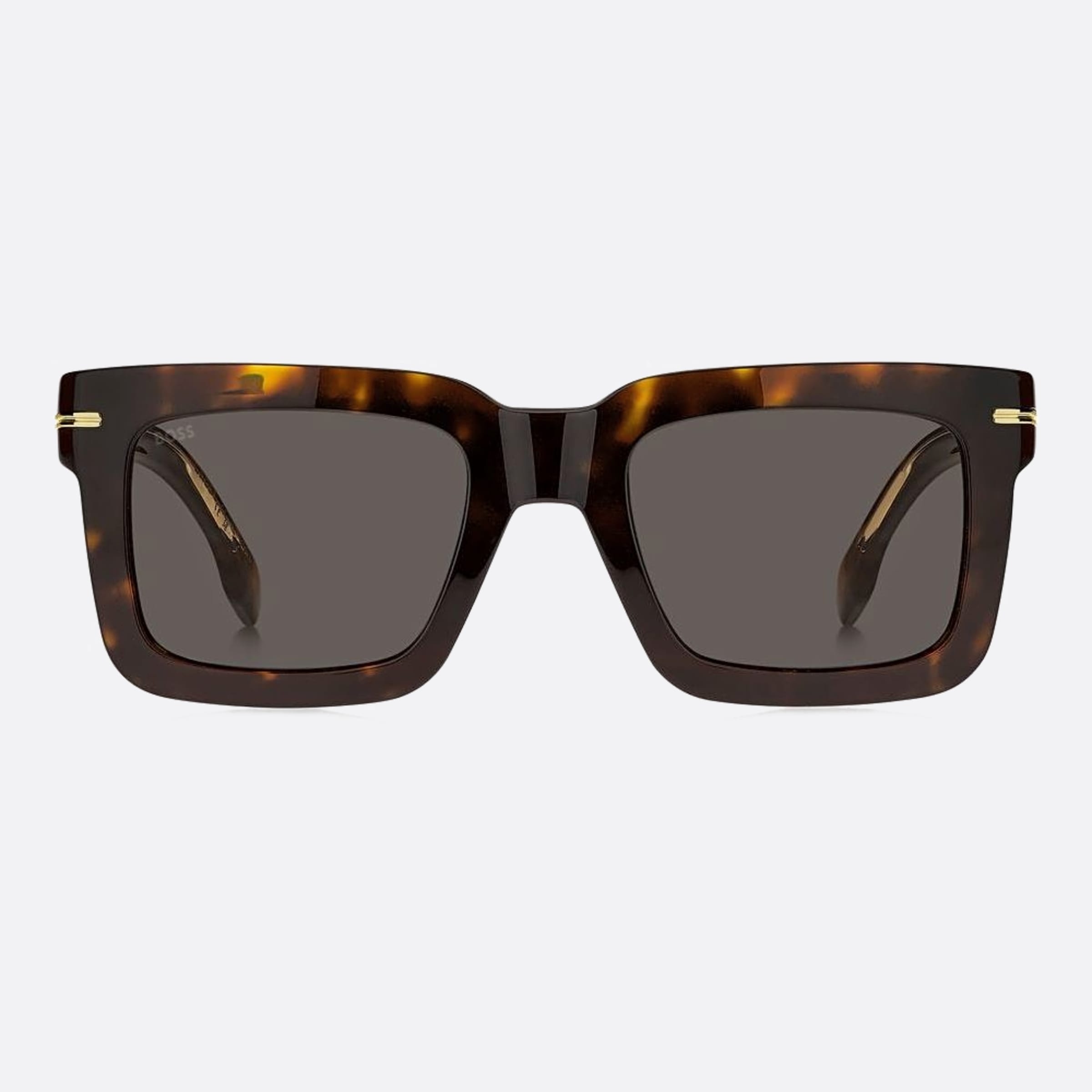 Boss 51mm Boss Havana Geometric Men Sunglasses - Main View