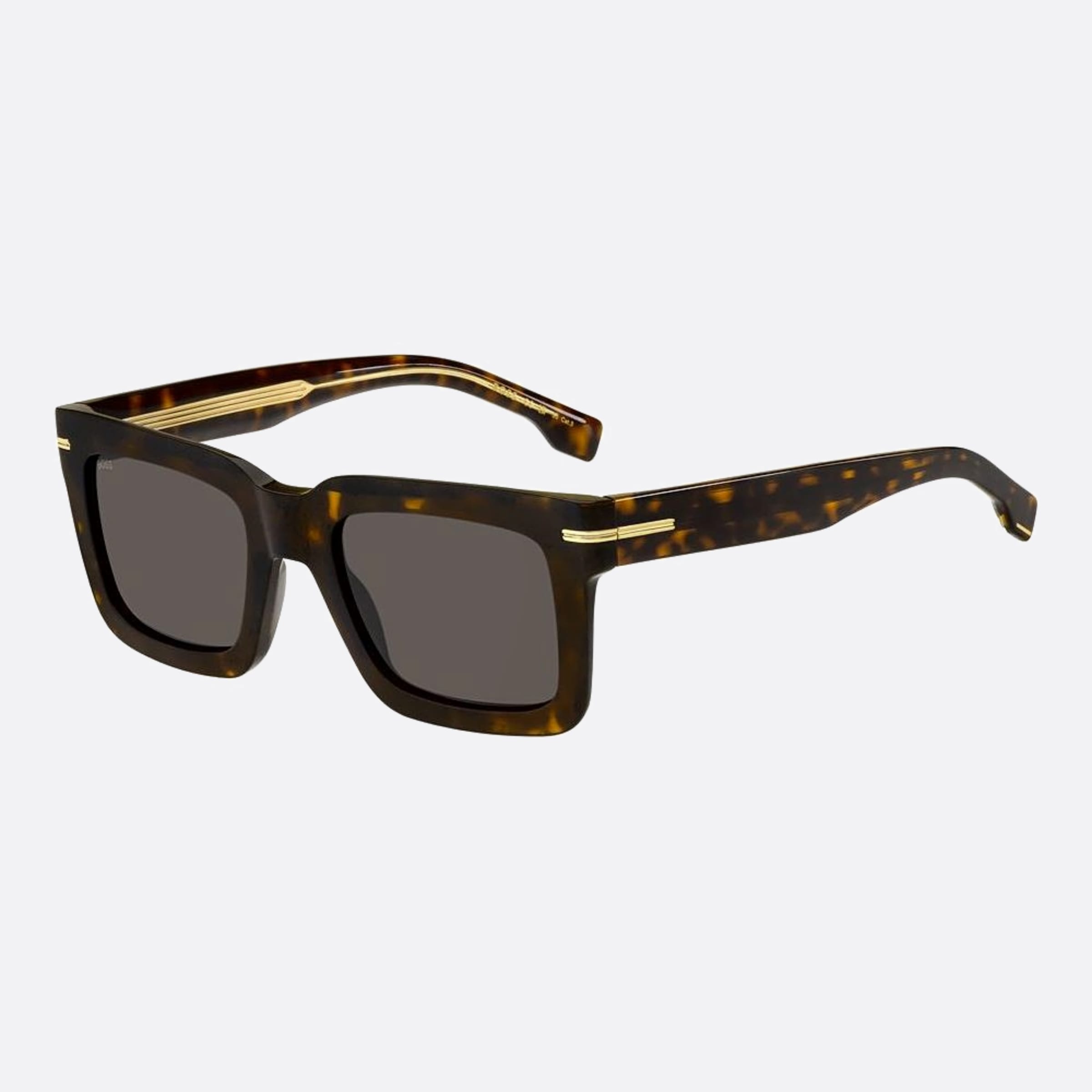 Boss 51mm Boss Havana Geometric Men Sunglasses - Side View