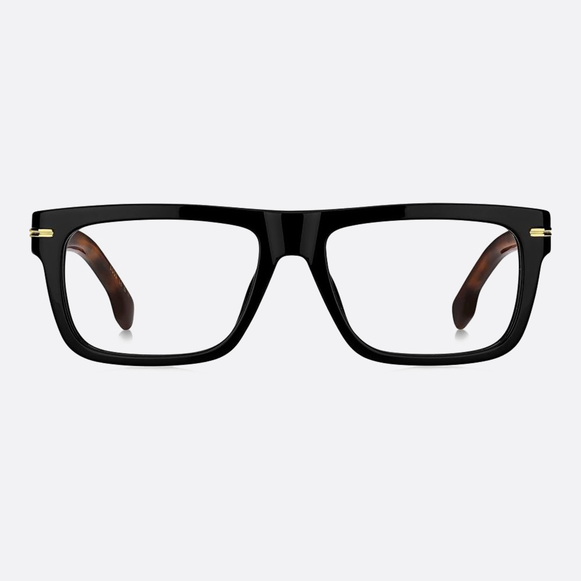Boss 53mm Boss Wr7 Havana Squared Men Eyeglasses - Main View