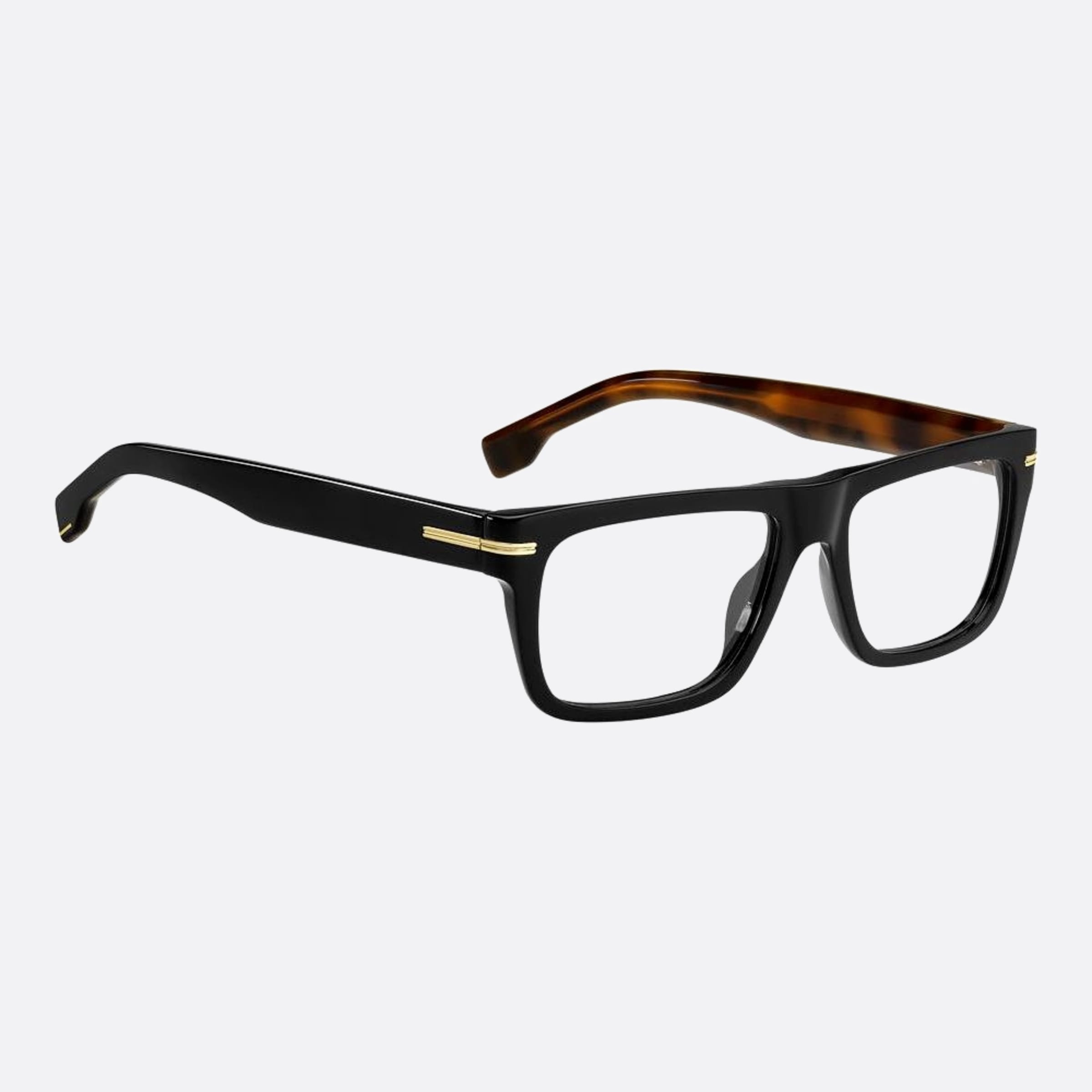 Boss 53mm Boss Wr7 Havana Squared Men Eyeglasses - Detail View