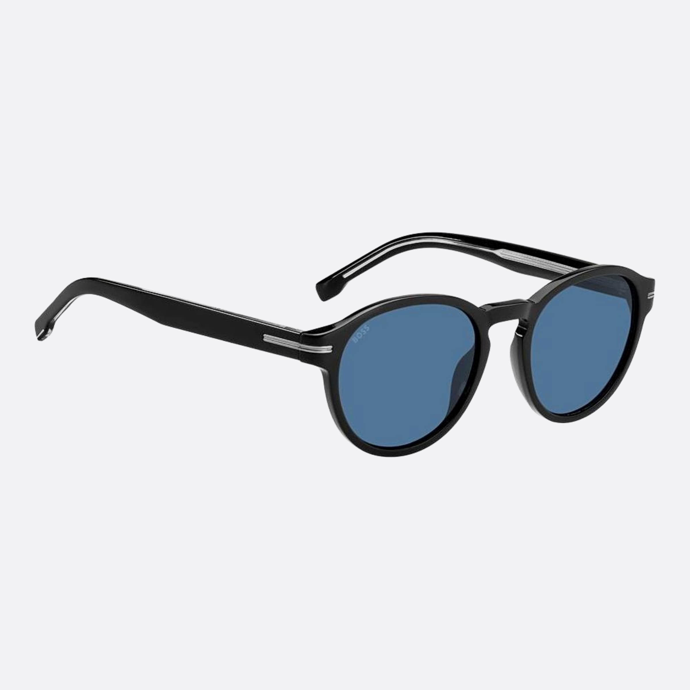 Boss 52mm Boss Black Round Men Sunglasses - Detail View