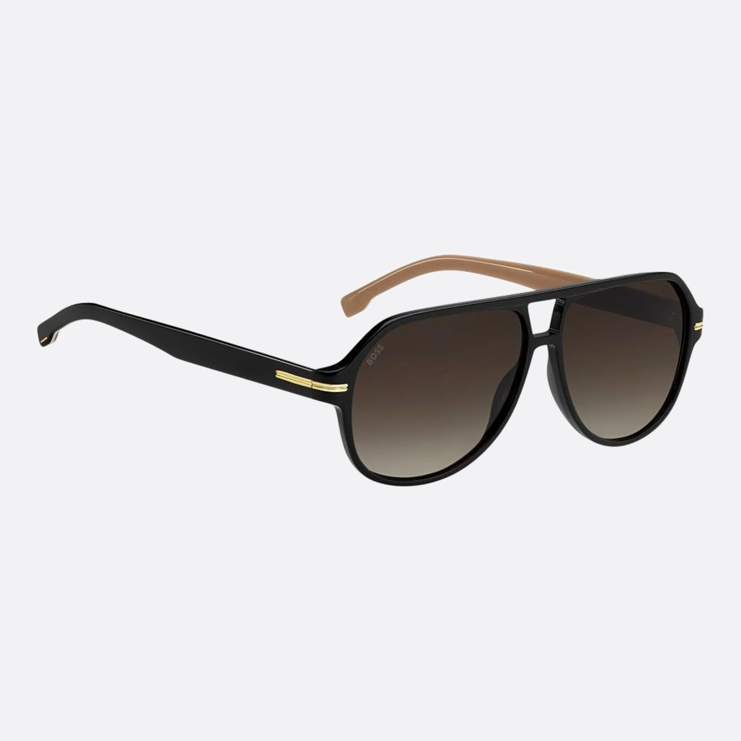 Boss 59mm Boss Black Squared Men Sunglasses - Detail View
