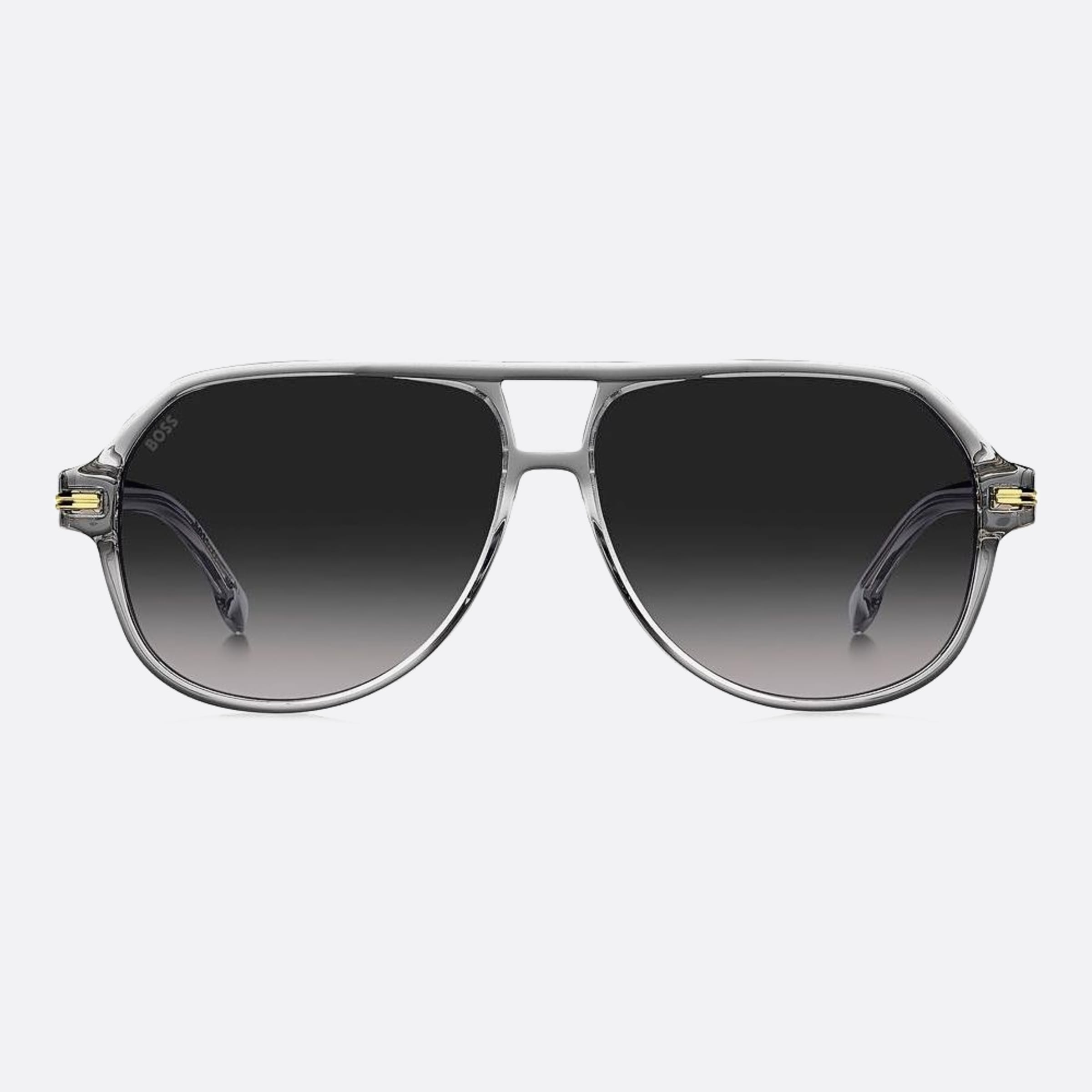 Boss 59mm Boss Kb7 Grey Squared Men Sunglasses - Main View