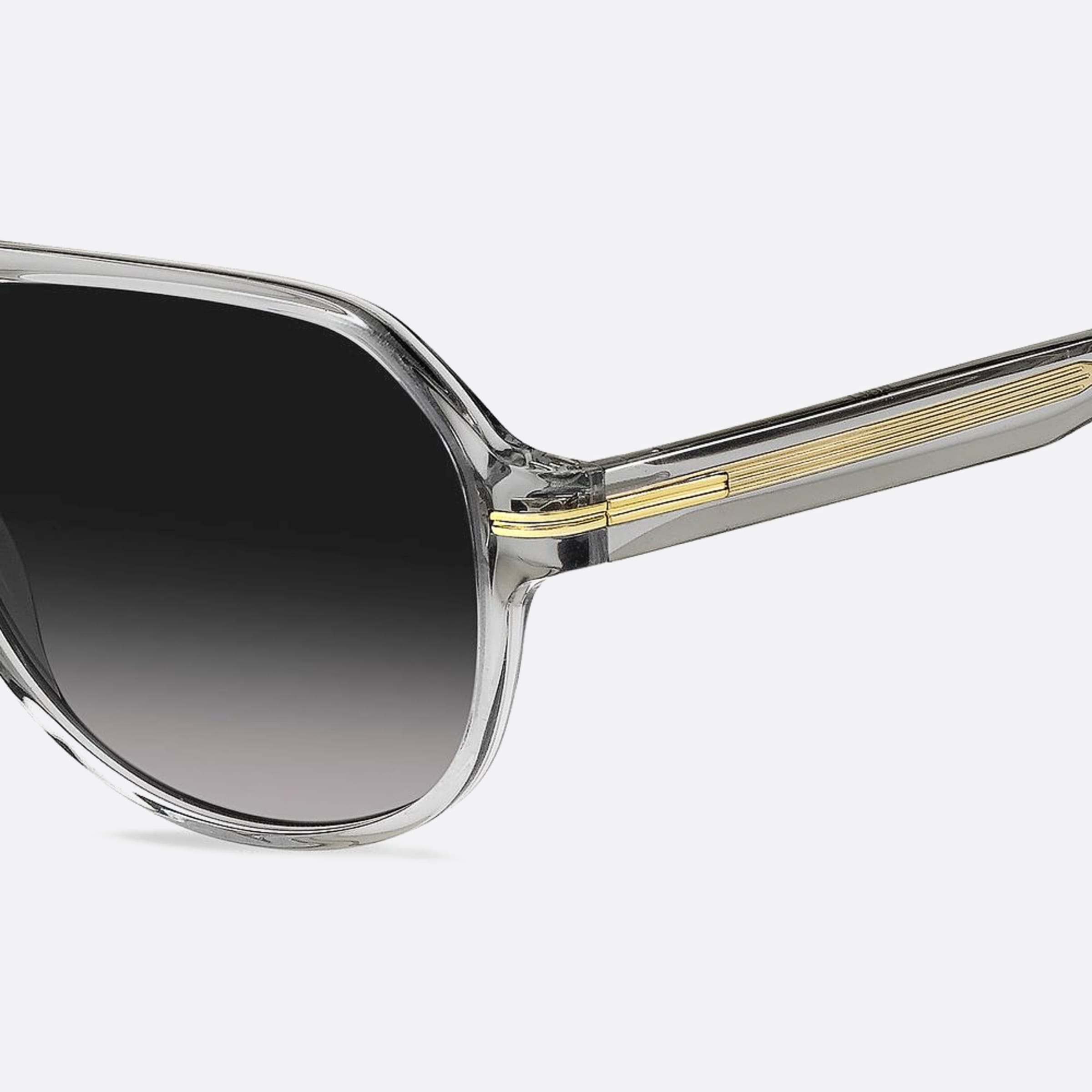 Boss 59mm Boss Kb7 Grey Squared Men Sunglasses - Lifestyle Shot