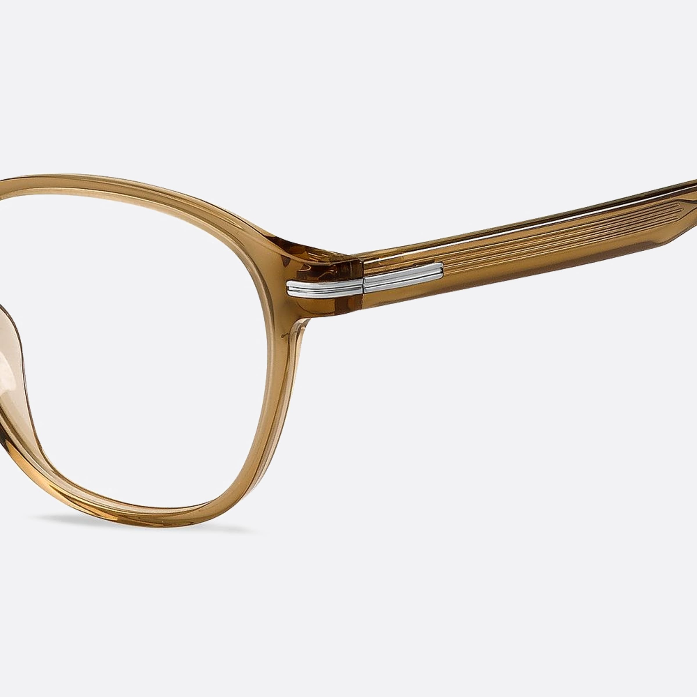 Boss 51mm Boss 10a Brown Round Men Eyeglasses - Lifestyle Shot