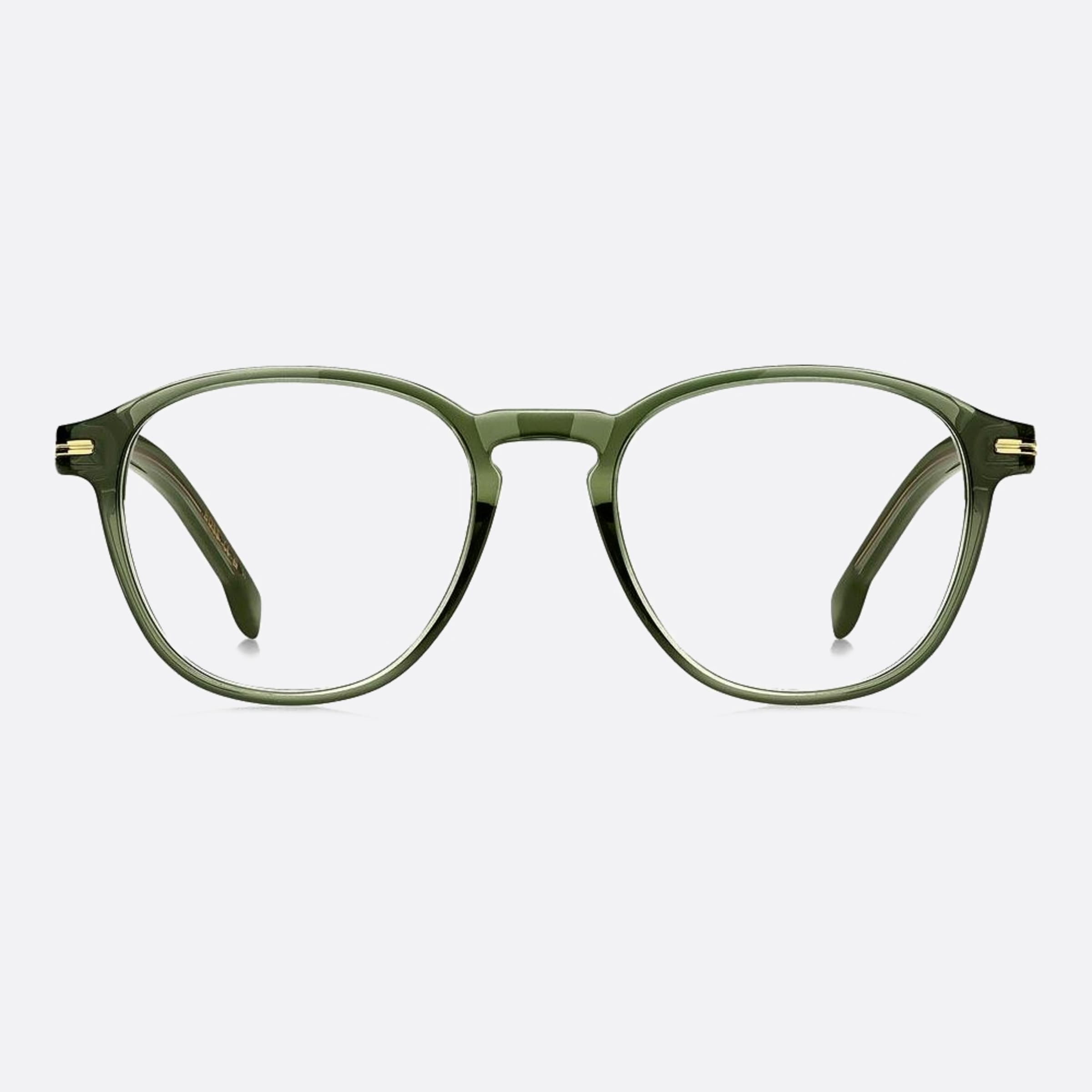 Boss 51mm Boss 1ed Green Round Men Eyeglasses - Main View