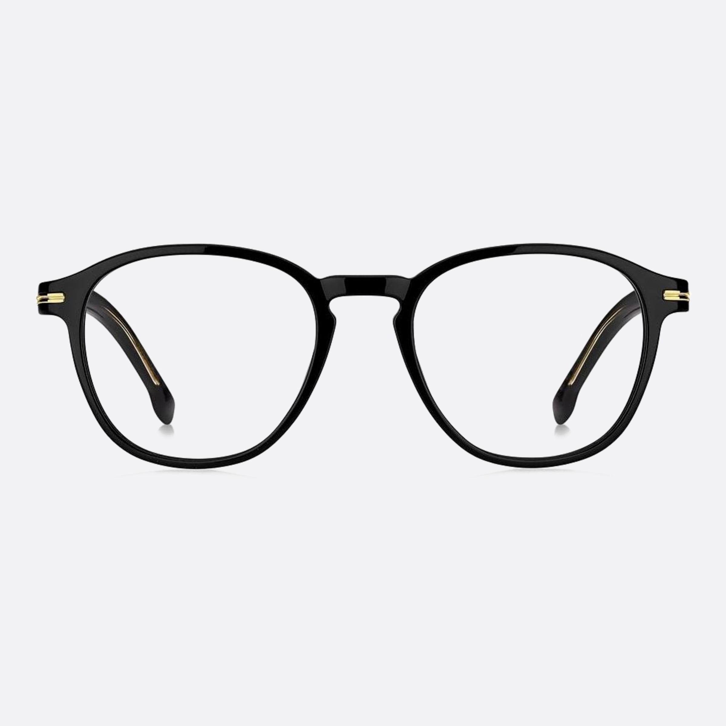Boss 51mm Boss Black Round Men Eyeglasses - Main View