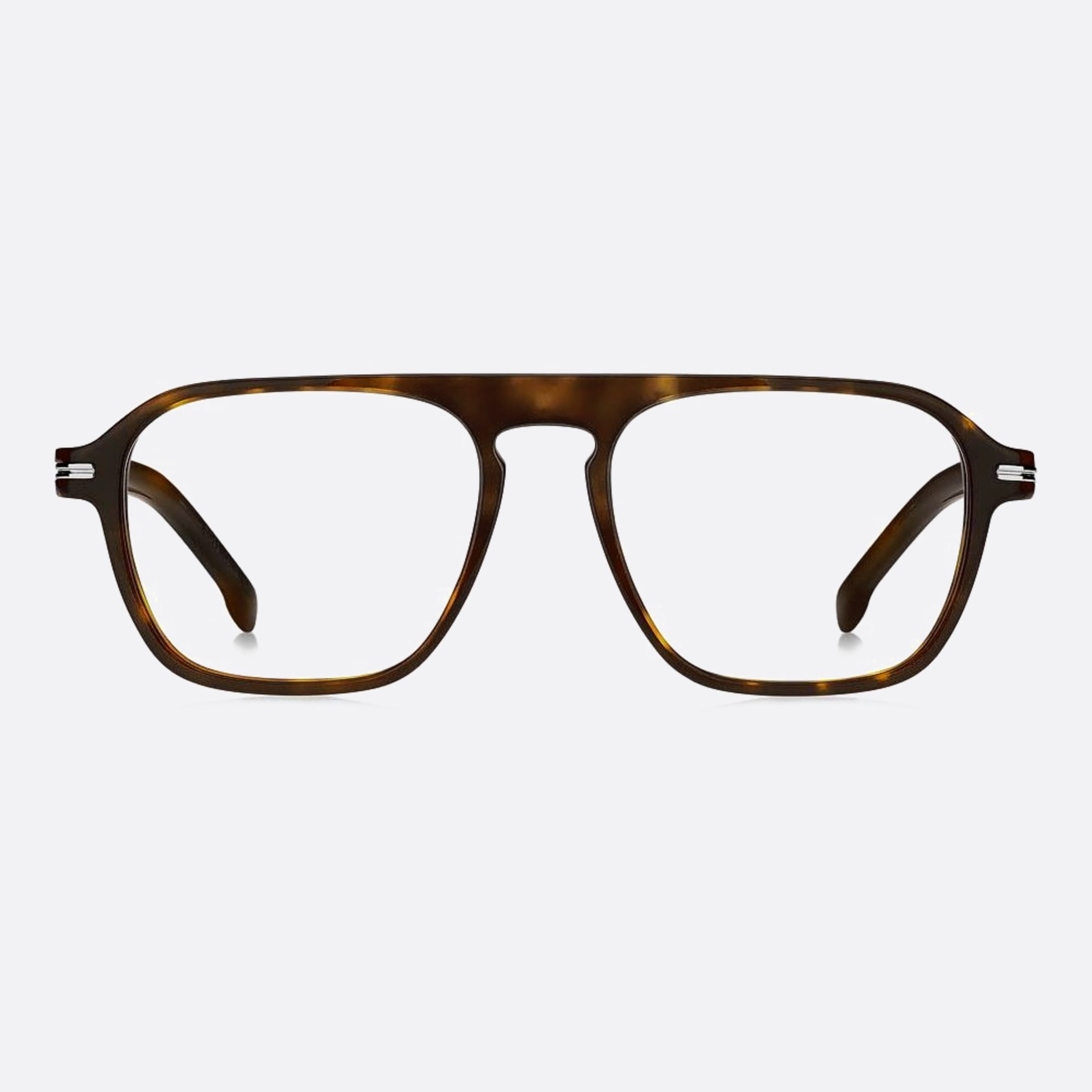 Boss 52mm Boss Havana Geometric Men Eyeglasses - Main View