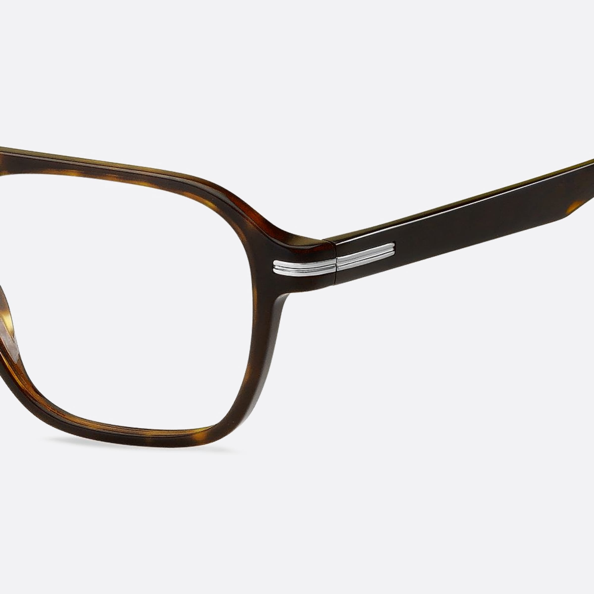 Boss 52mm Boss Havana Geometric Men Eyeglasses - Lifestyle Shot