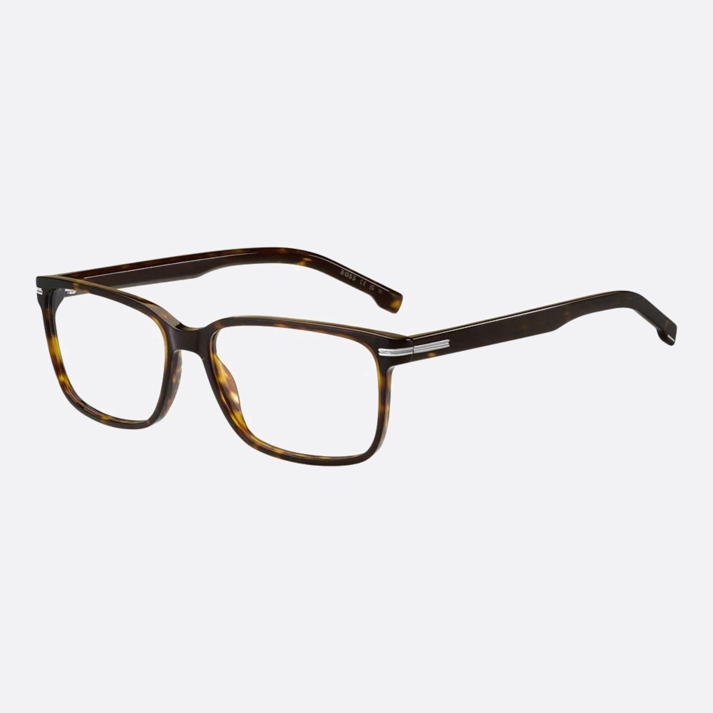 Boss 55mm Boss Havana Squared Men Eyeglasses - Side View