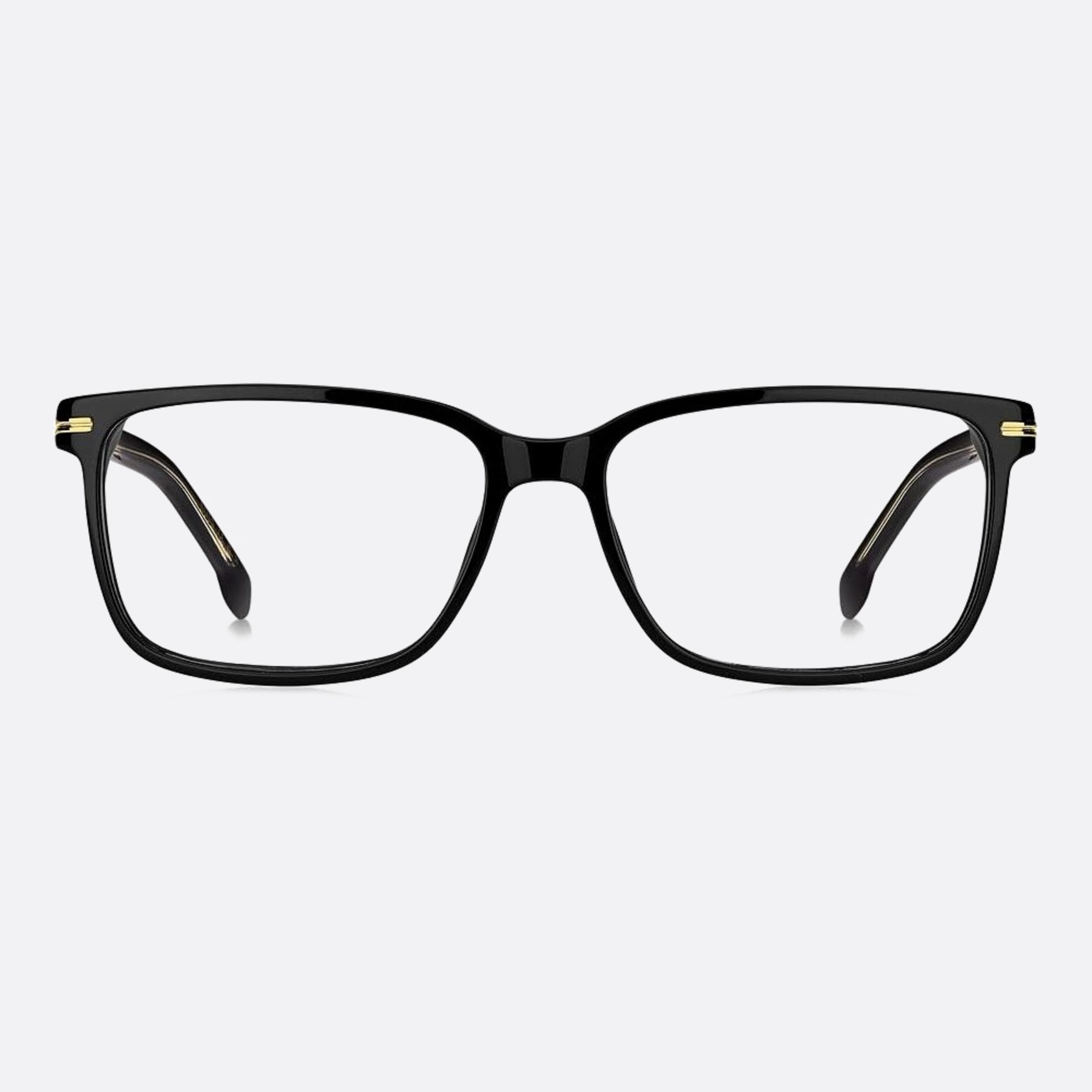 Boss 57mm Boss Black Squared Men Eyeglasses - Main View