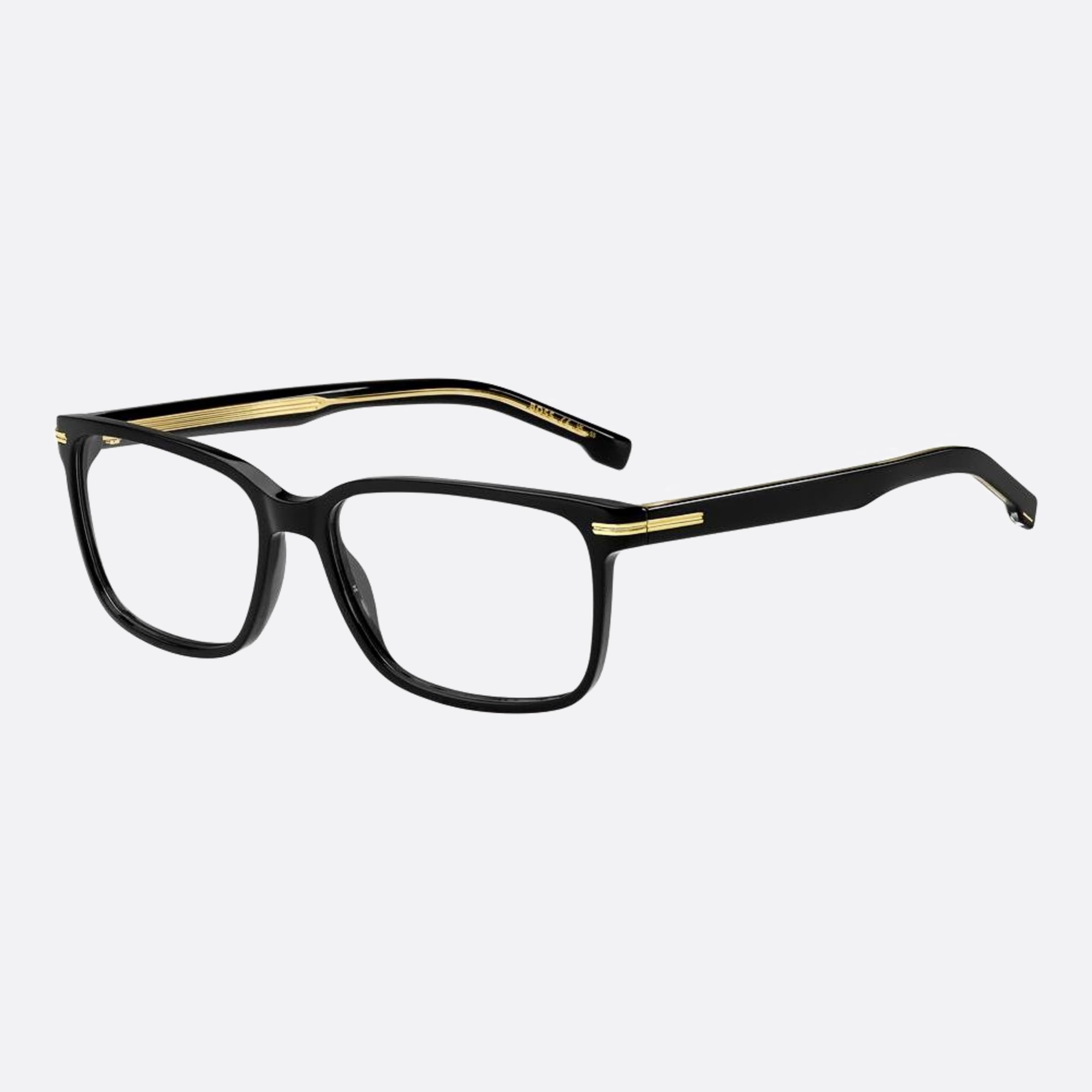 Boss 57mm Boss Black Squared Men Eyeglasses - Side View