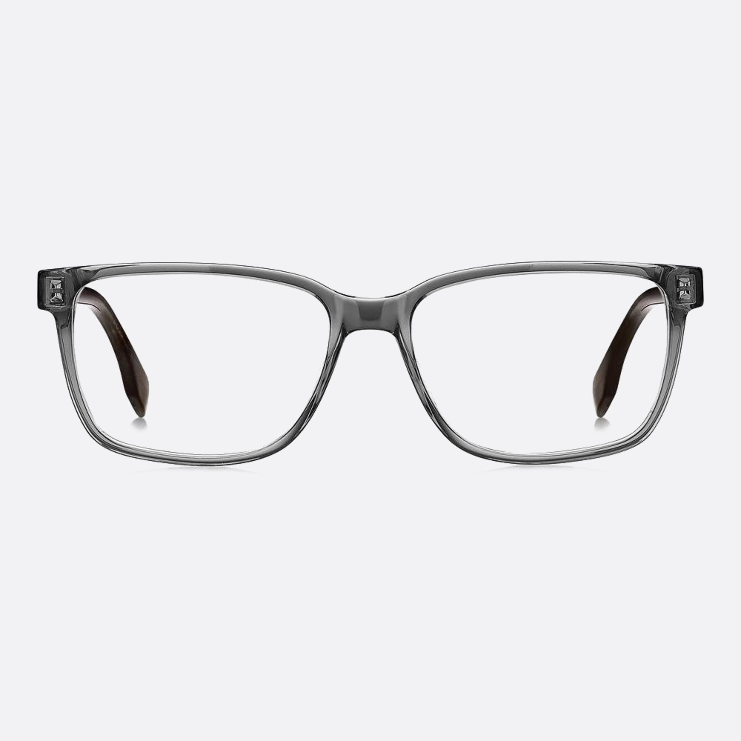 Boss 57mm Boss 2w8 Grey Squared Men Eyeglasses - Main View