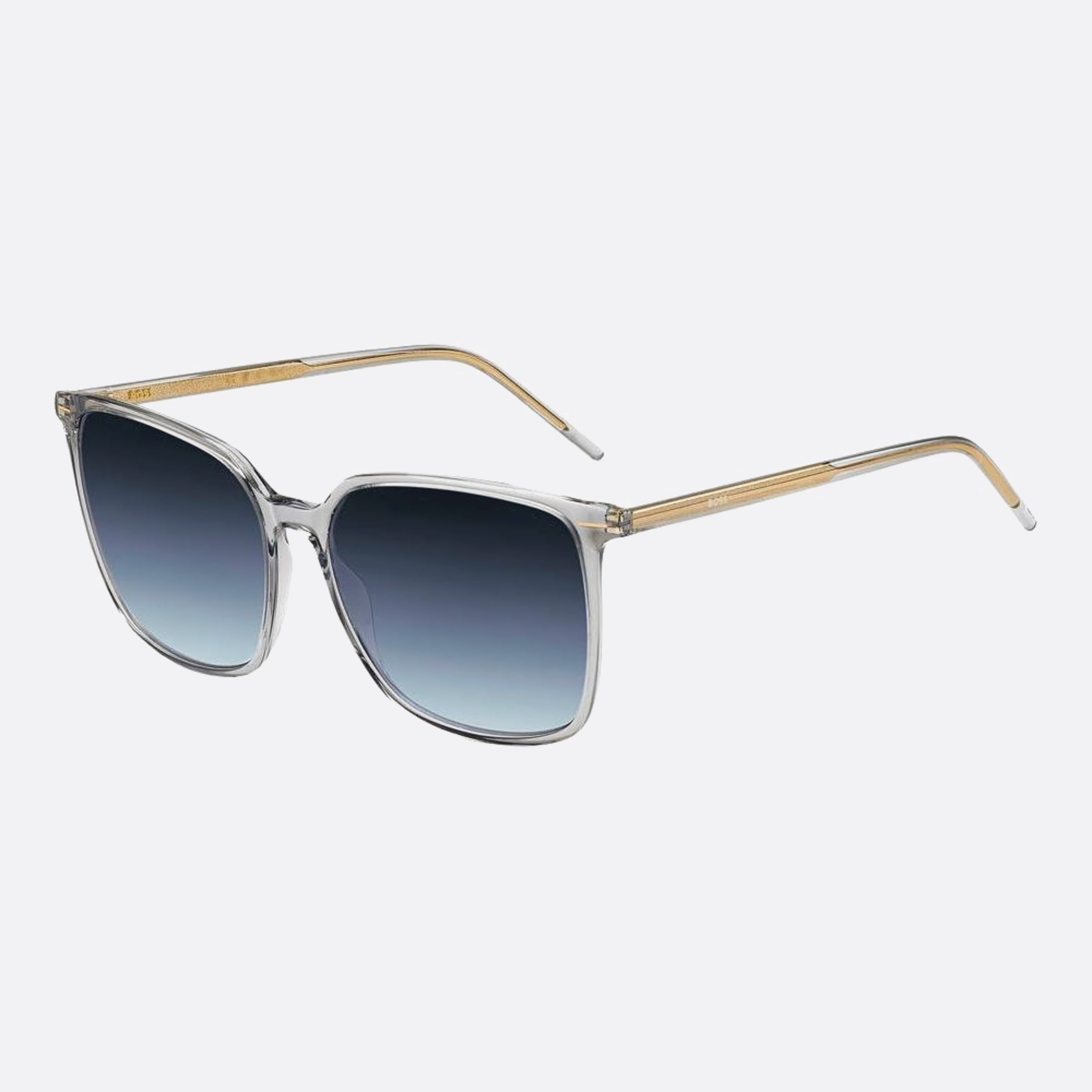 Boss 57mm Boss Kb7 Grey Squared Women Sunglasses - Side View