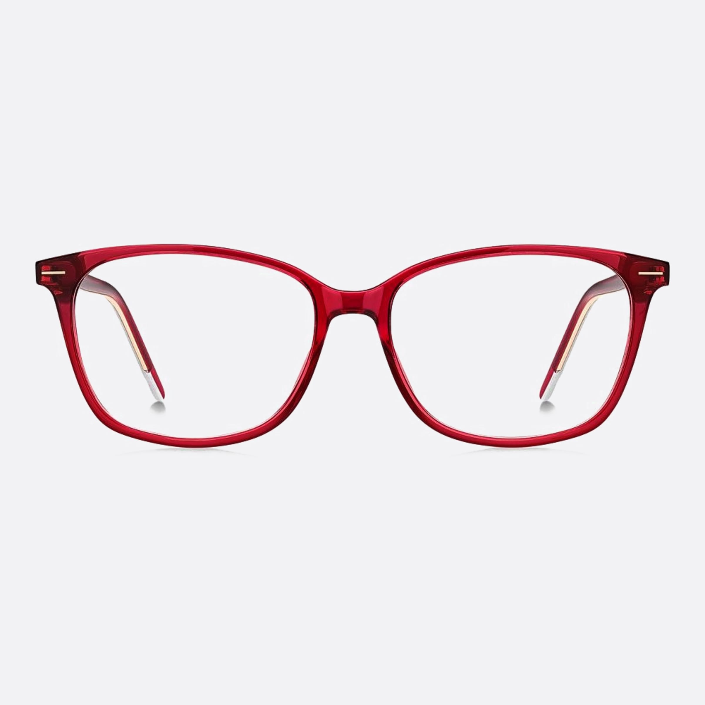 Boss 53mm Boss Lhf Red Squared Women Eyeglasses - Main View