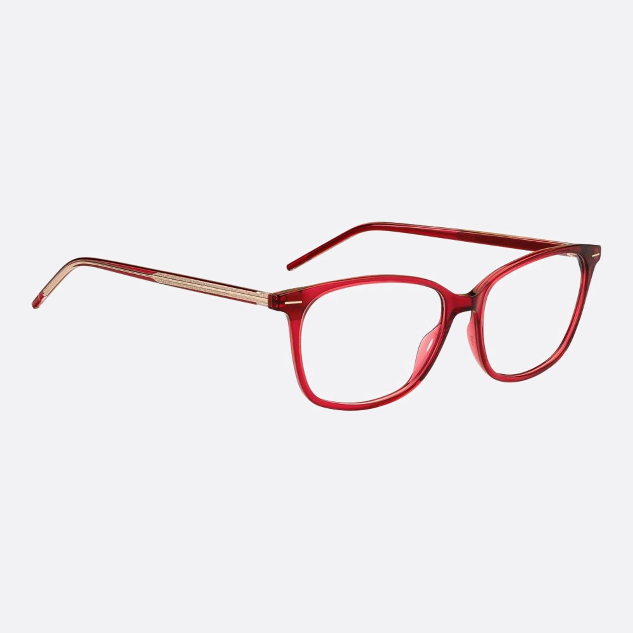 Boss 53mm Boss Lhf Red Squared Women Eyeglasses - Detail View