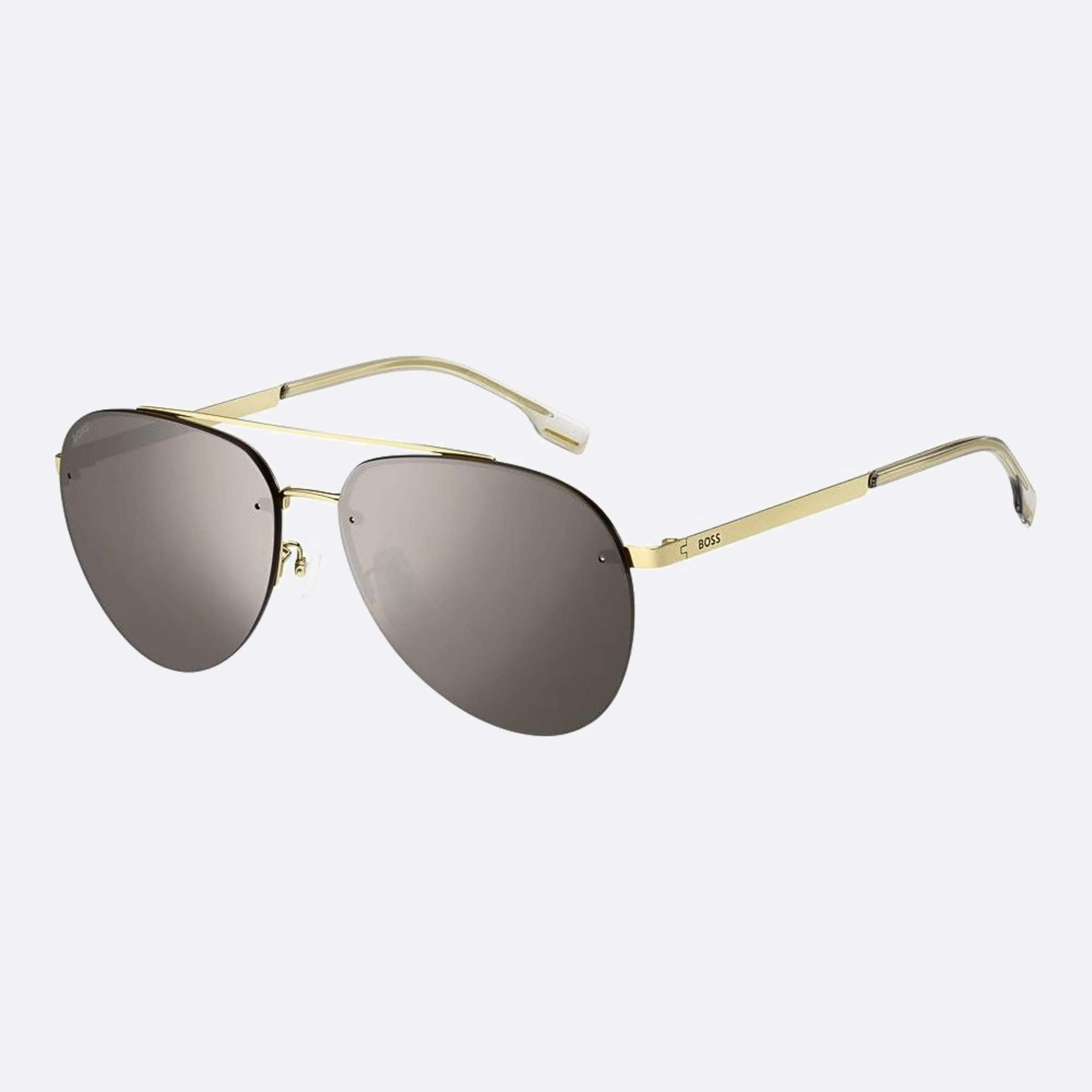 Boss 62mm Boss J5g Gold Pilot Men Sunglasses - Side View