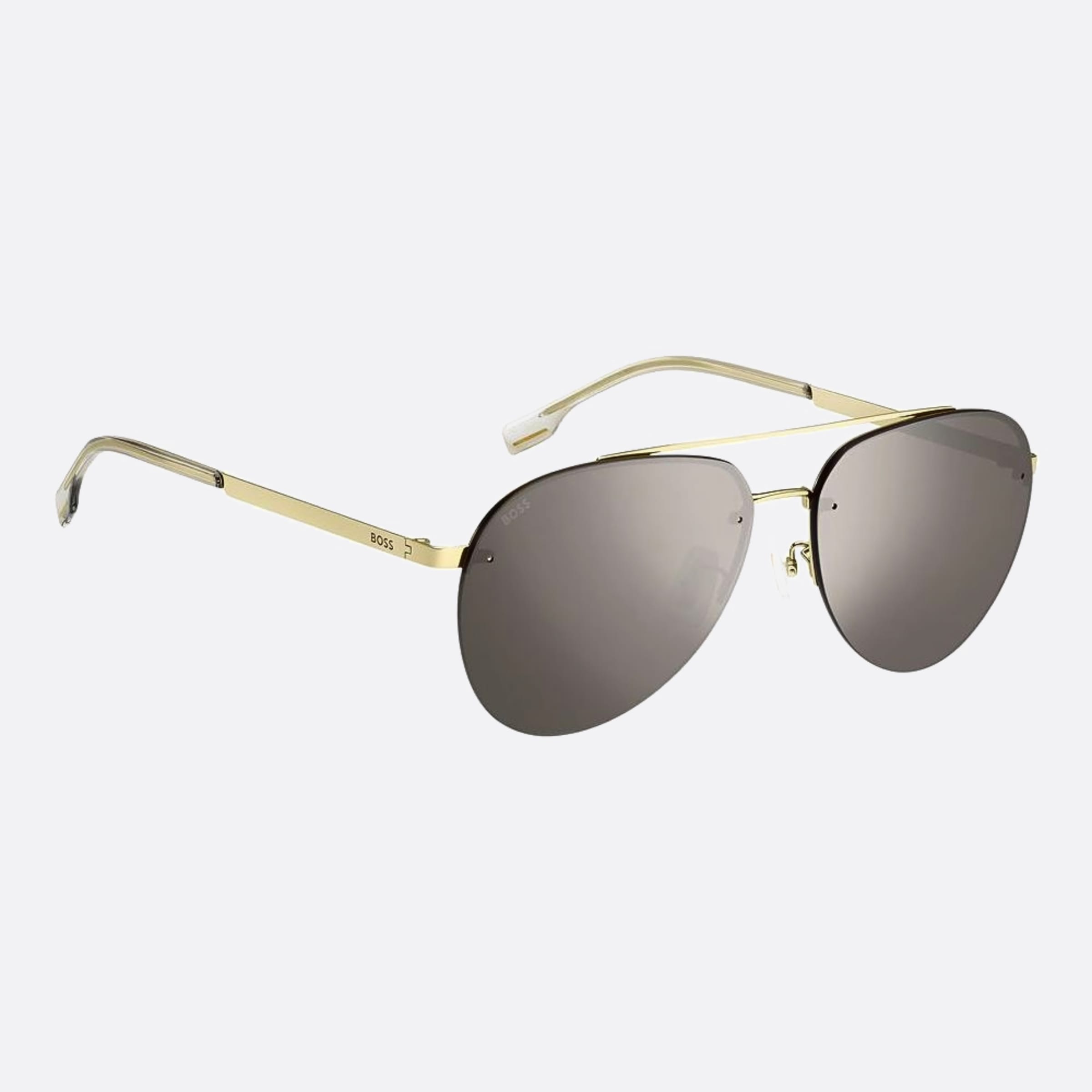 Boss 62mm Boss J5g Gold Pilot Men Sunglasses - Detail View