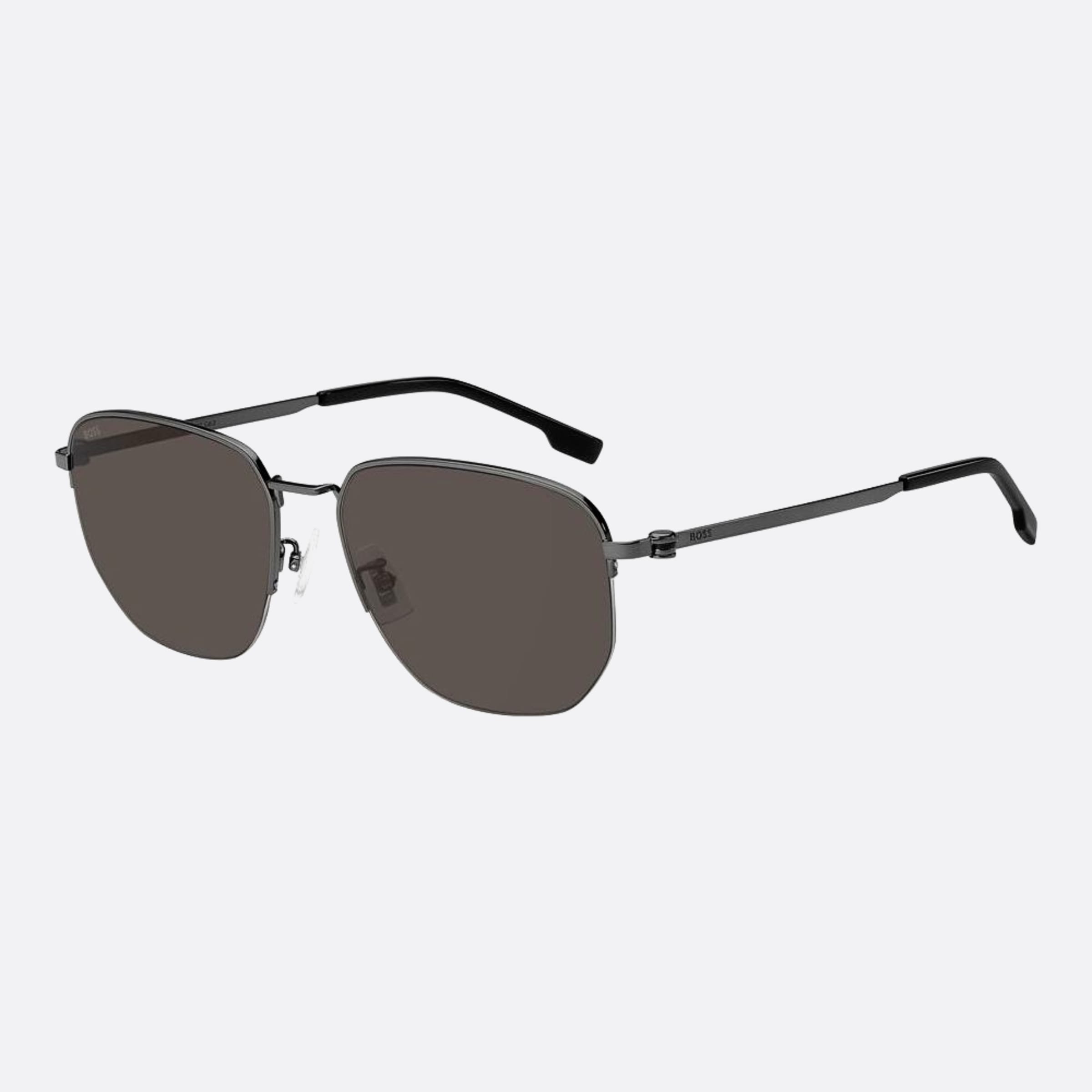 Boss 57mm Boss V81 Ruthenium Squared Men Sunglasses - Side View