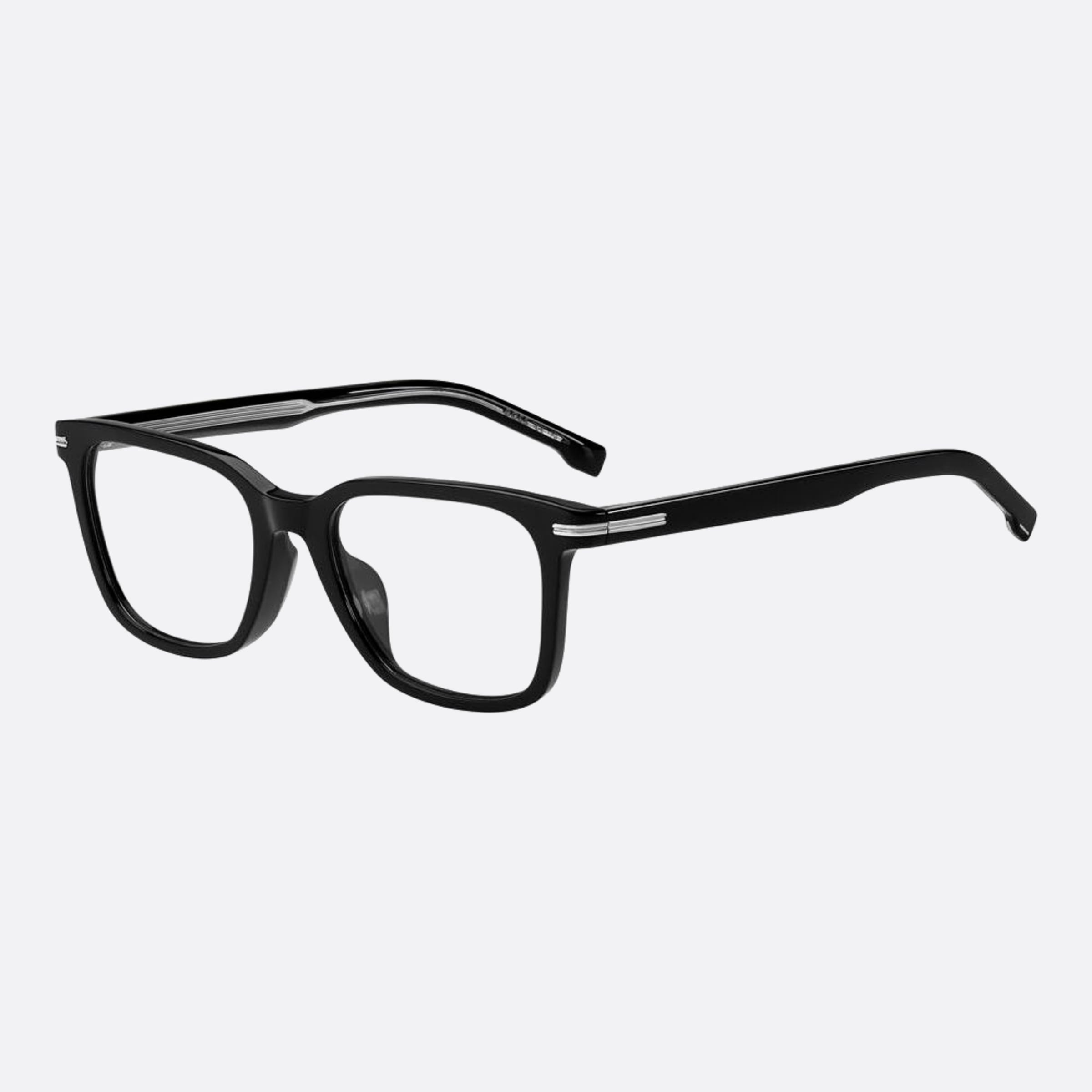 Boss 52mm Boss Black Geometric Men Eyeglasses - Side View